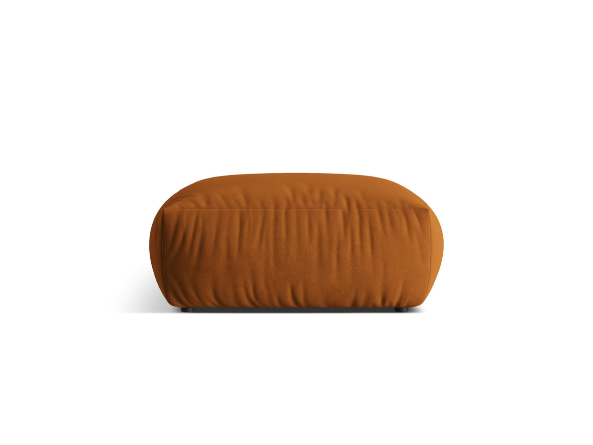 Chris Velour Pouf 1 Sitzer in Terracotta-Casino präsentiert im Onlineshop von KAQTU Design AG. Modulares Sofa ist von Micadoni