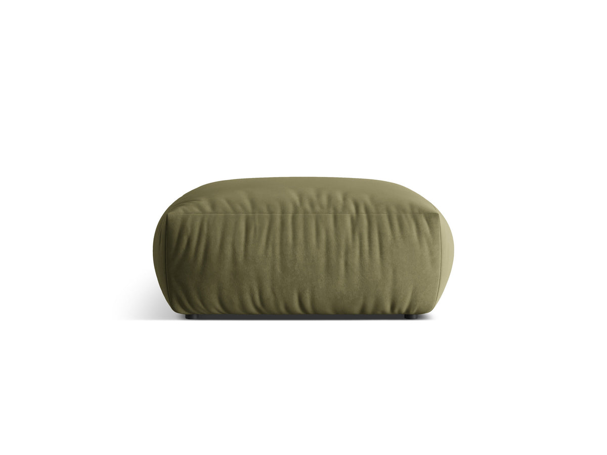 Chris Velour Pouf 1 Sitzer in Light Green-Casino präsentiert im Onlineshop von KAQTU Design AG. Modulares Sofa ist von Micadoni