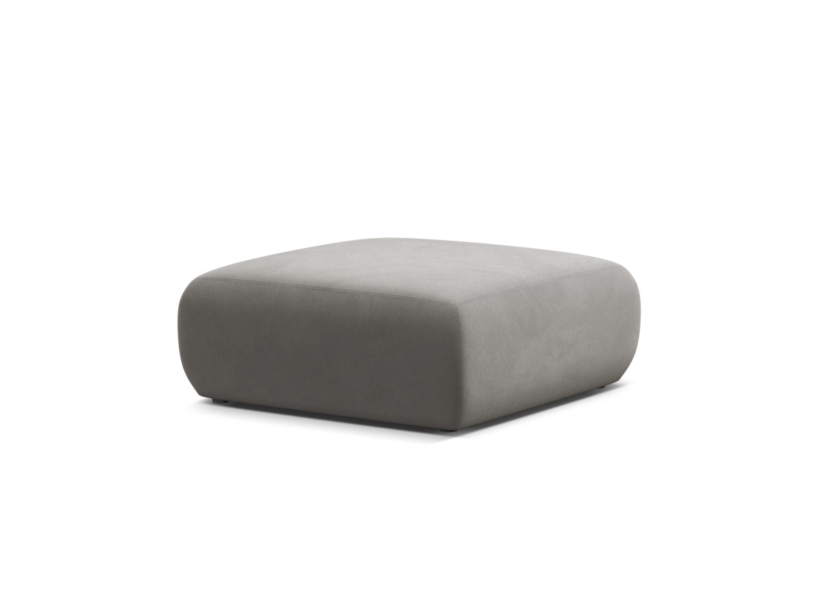 Stylischer 2-Sitzer Pouf Molino in elegantem Grau, ideal für moderne Wohnräume. Hochwertige Verarbeitung von Micadoni.