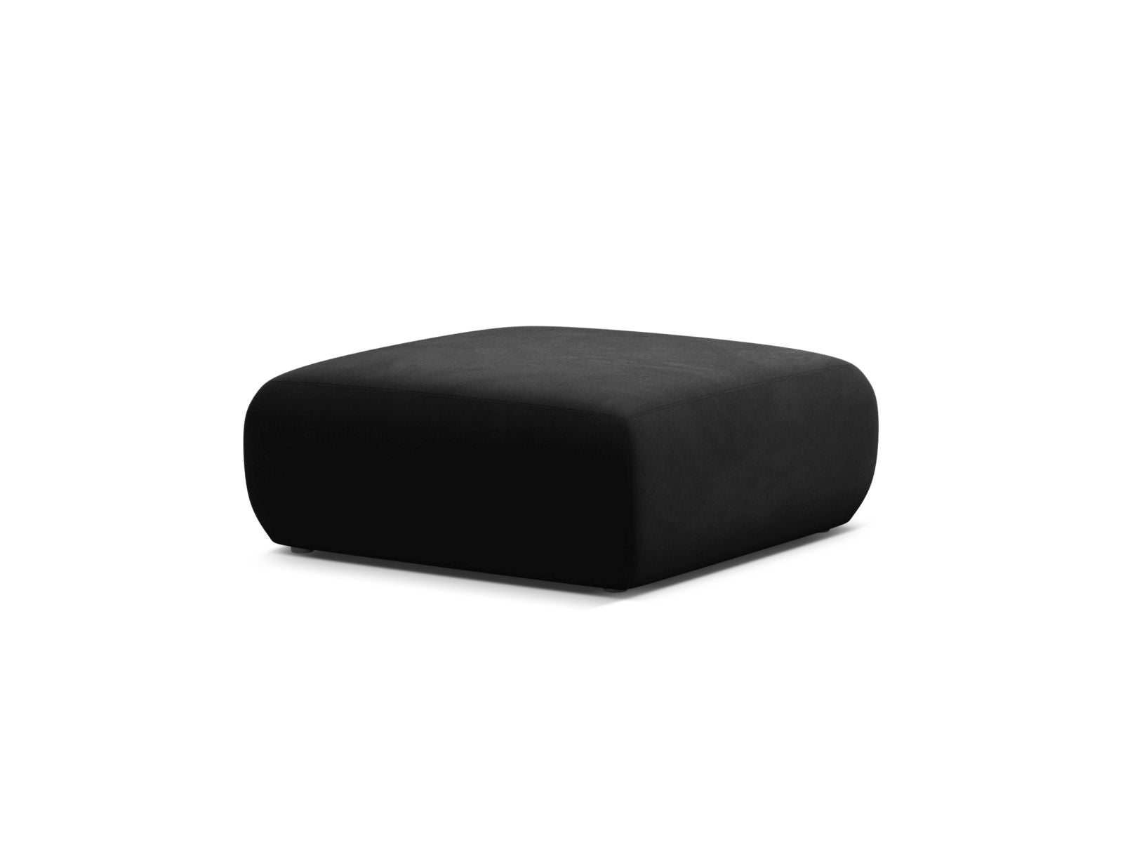 Eleganter 2-Sitzer Pouf Molino in stilvollem Schwarz, ideal für moderne Wohnräume. Hochwertige Verarbeitung von Micadoni.