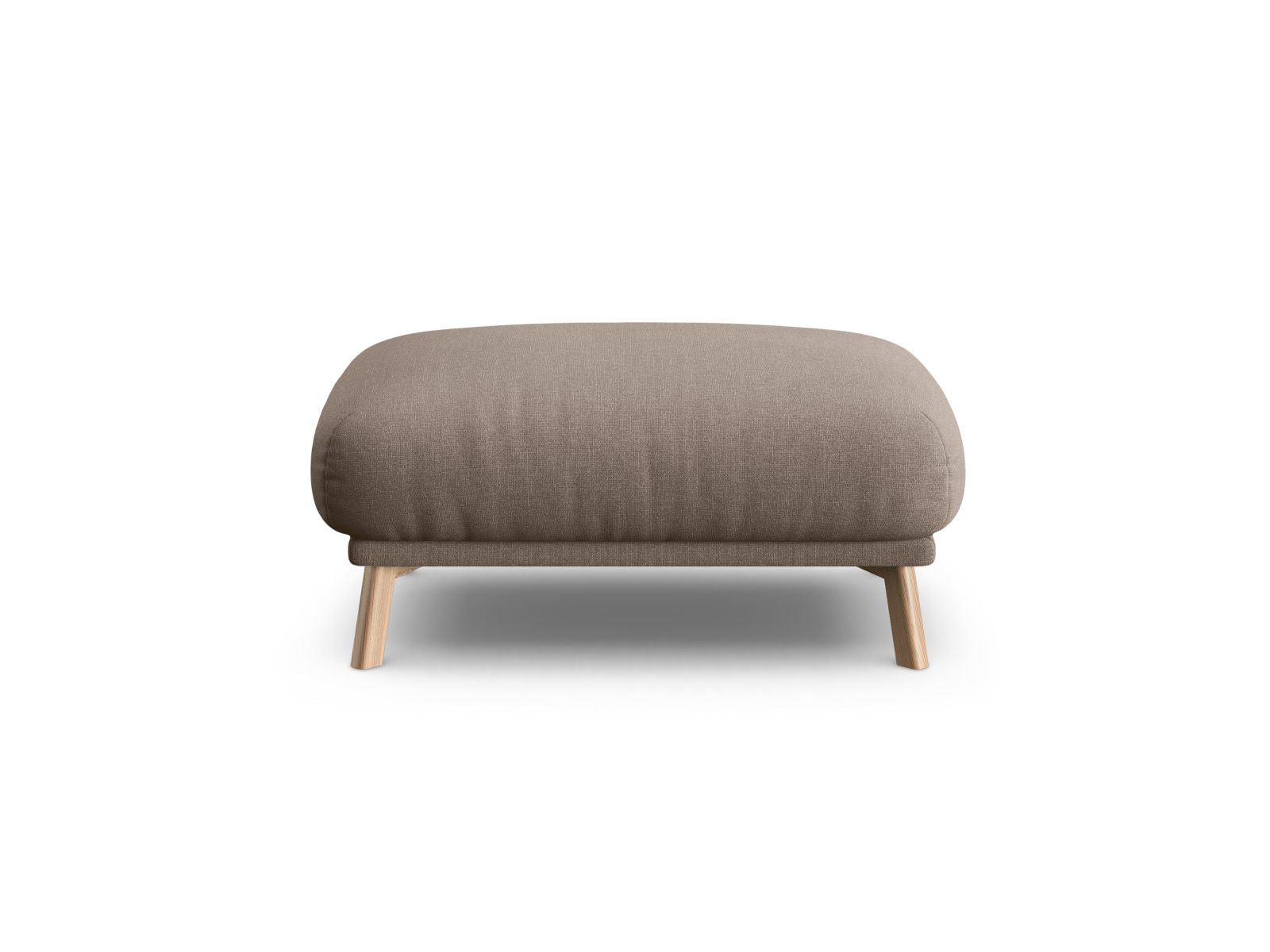 1-Sitzer Pouf Naomi in Cappuccino-Liberty präsentiert im Onlineshop von KAQTU Design AG. Pouf ist von Micadoni