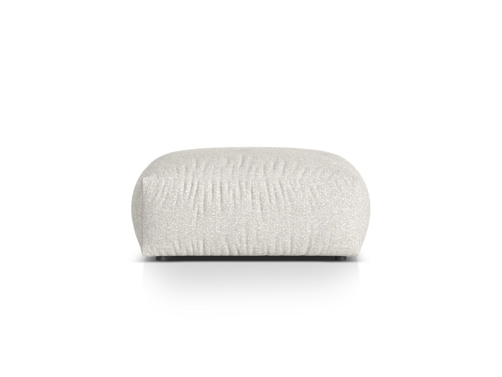 1-Sitzer Grosser Pouf Martina in Grey Beige Melange-Monet präsentiert im Onlineshop von KAQTU Design AG. Pouf ist von Micadoni