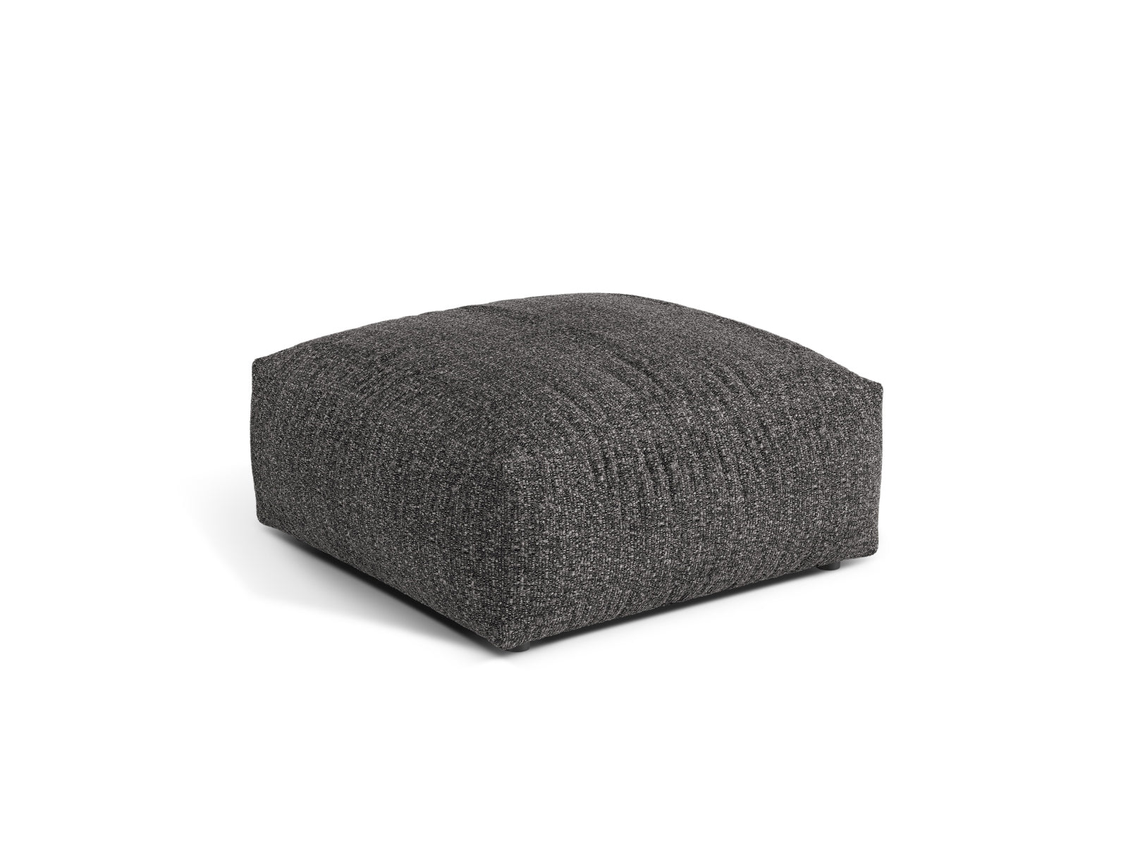 Eleganter 1-Sitzer Pouf Martina in Anthrazit, ideal für stilvolle Wohnräume. Hochwertige Verarbeitung von Micadoni.