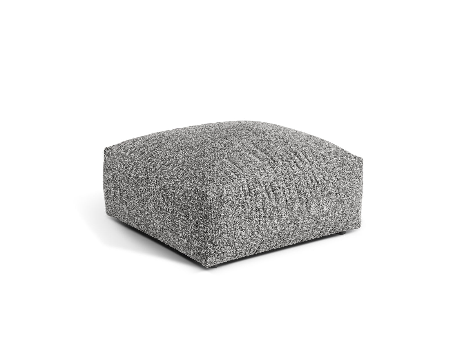 Eleganter 1-Sitzer Pouf Martina in Graphit von Micadoni, ideal für stilvolle Wohnräume und gemütliche Sitzgelegenheiten.