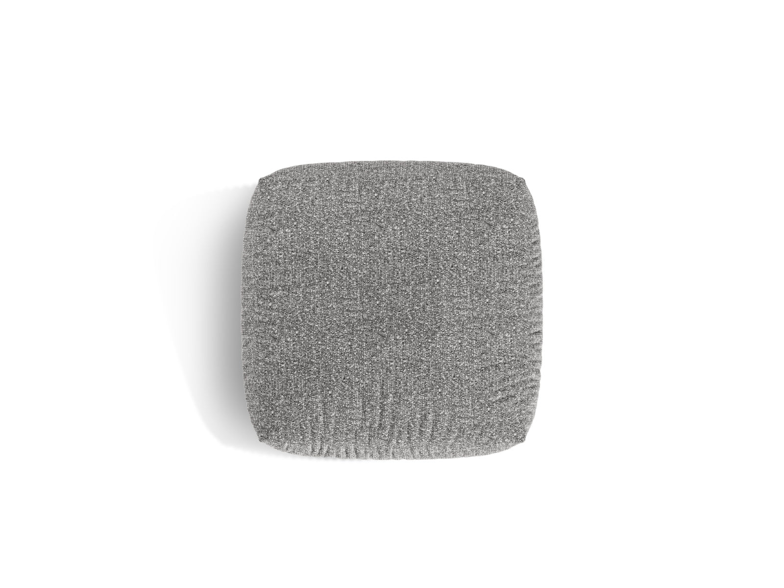 Eleganter 1-Sitzer Pouf Martina in Graphit von Micadoni, ideal für gemütliche Abende und als schickes Highlight in jedem Raum.