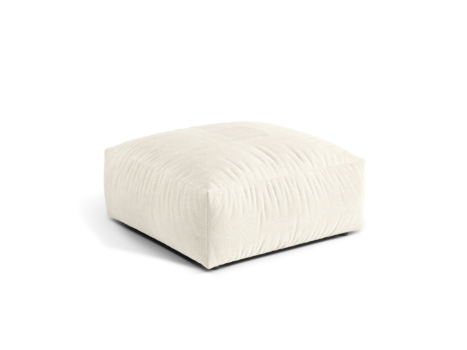 Eleganter 1-Sitzer Pouf Martina in Ivory-Monet, ideal für stilvolle Wohnräume. Hochwertige Verarbeitung von Micadoni.
