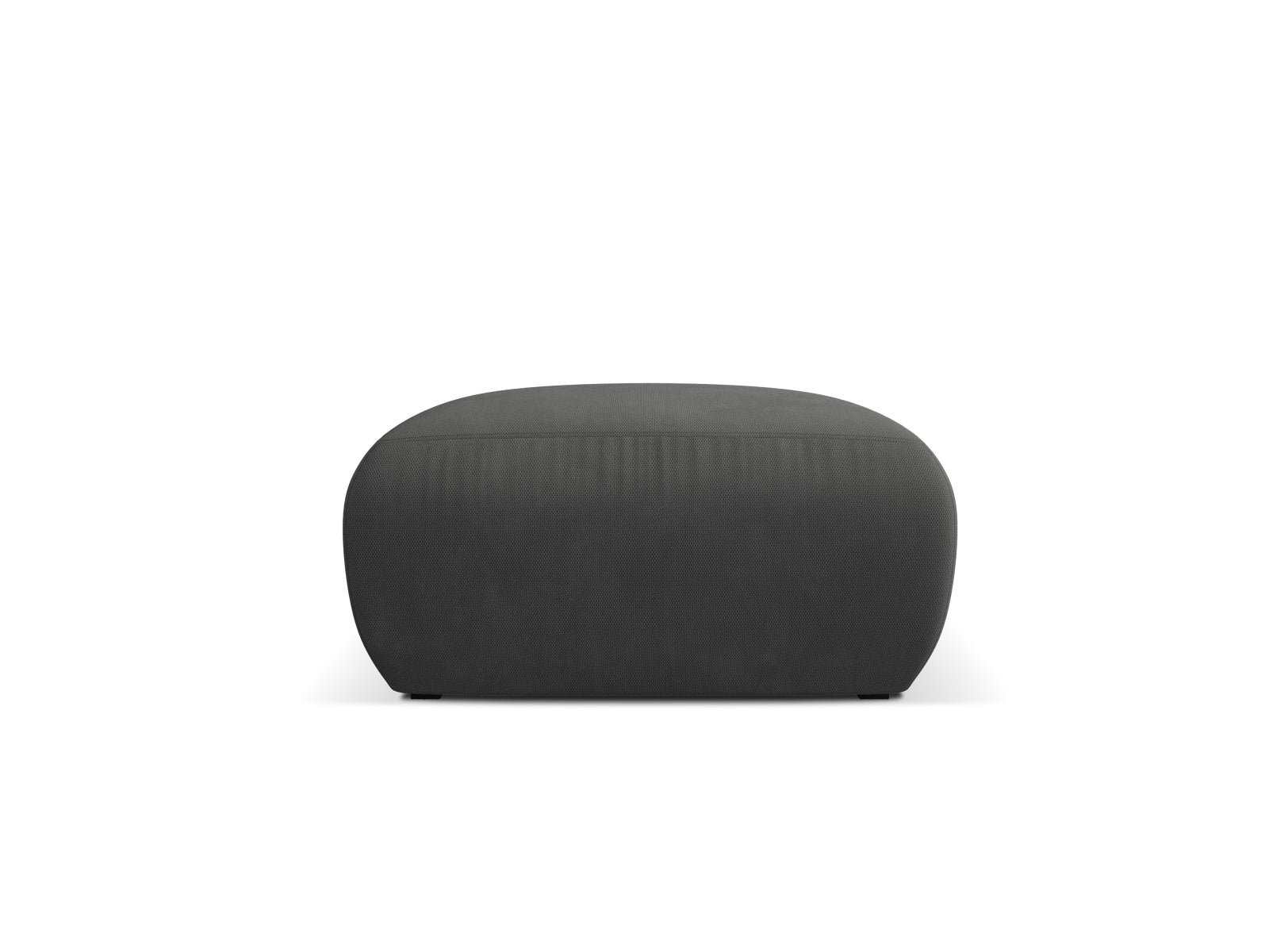 Stylischer Molino Pouf in elegantem Dunkelgrau von Micadoni, perfekt für entspannte Momente und stilvolle Einrichtungsideen.