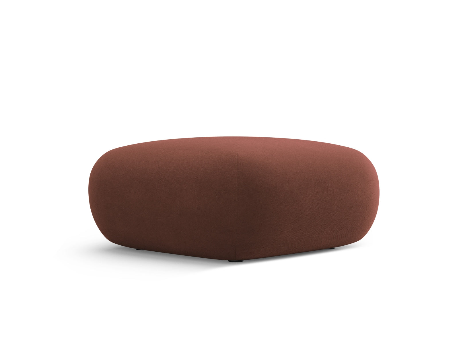 Eleganter Molino Velour Pouf 1 Sitzer in Cuoio-Casino, ideal für stilvolle Wohnräume, erhältlich bei KAQTU Design AG.