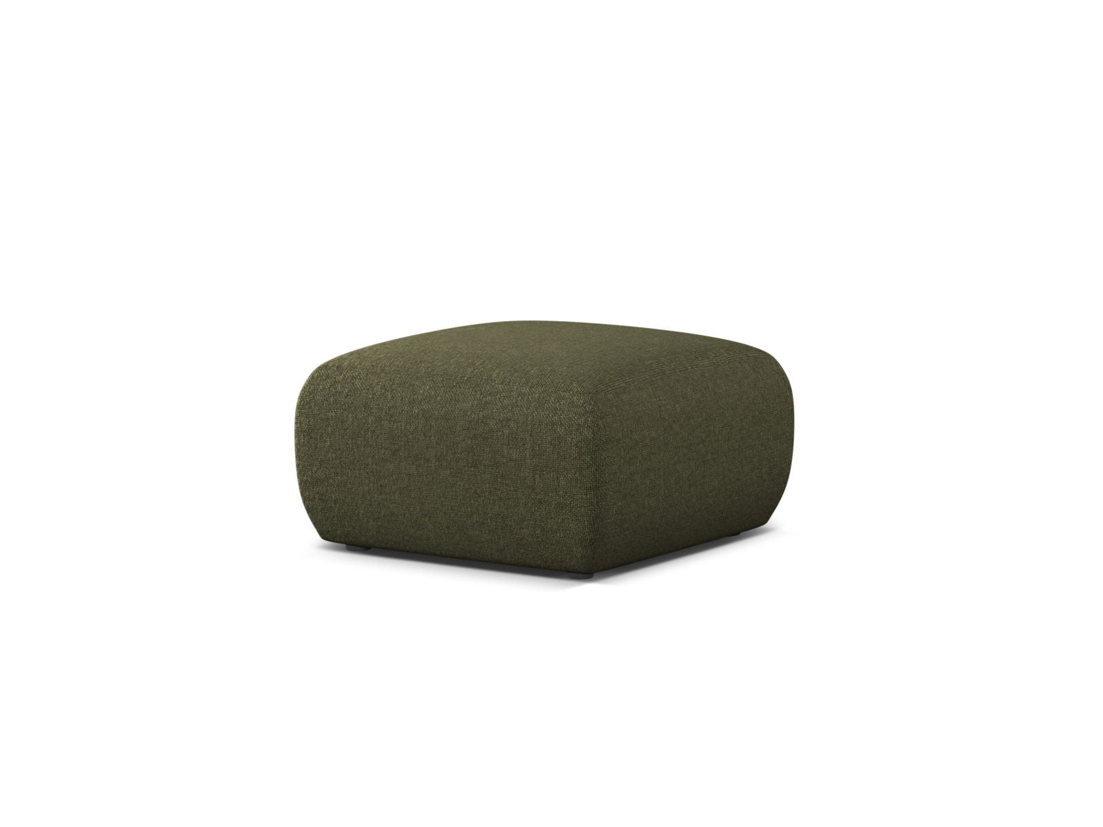 Eleganter 1-Sitzer Pouf Molino in trendigem Grünton, perfekt für entspannte Momente und geschmackvolle Inneneinrichtung.