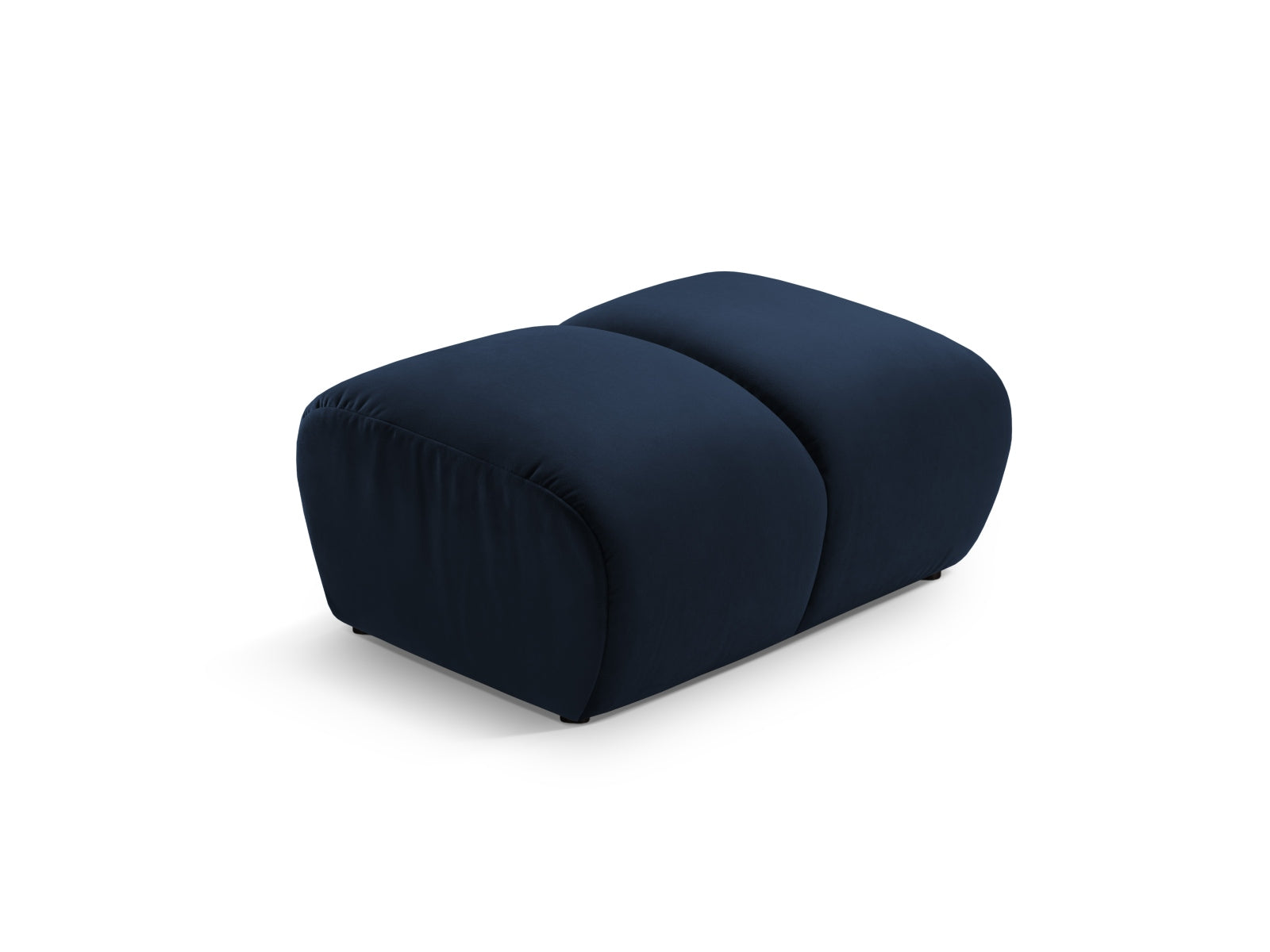 Diana Velour Pouf 1 Sitzer in Royal Blue-Salvador präsentiert im Onlineshop von KAQTU Design AG. Modulares Sofa ist von Micadoni