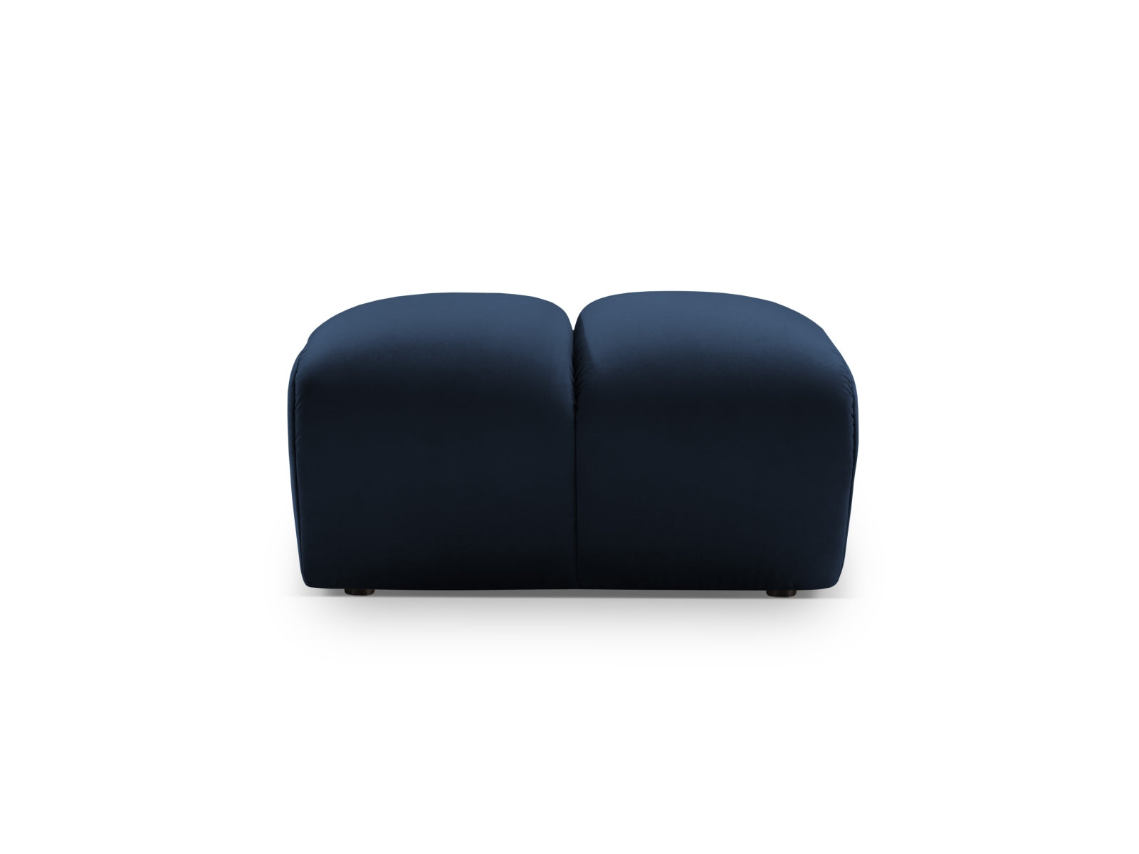 Eleganter Diana Velour Pouf in Royalblau, ideal als modulares Sofa-Element von Micadoni, perfekt für stilvolle Wohnräume.