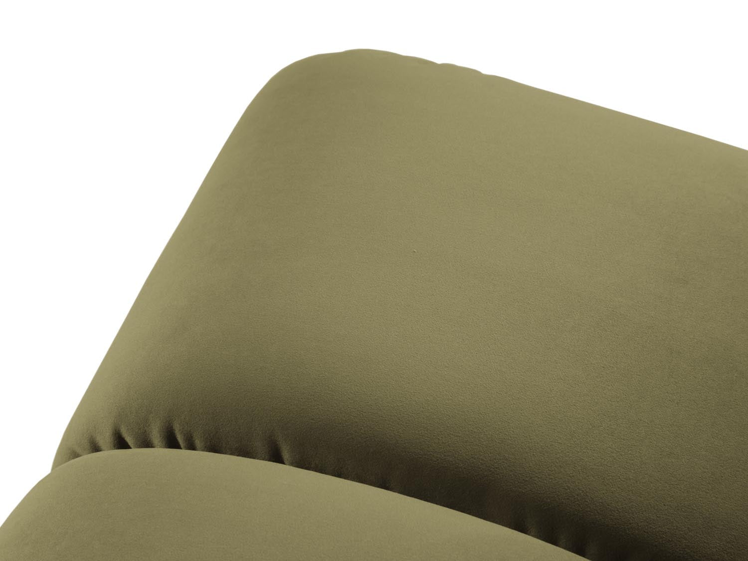 Stylischer Diana Velour Pouf 1 Sitzer in trendigem Grünton, perfekt für kreative Raumgestaltungen und gemütliche Sitzgelegenheiten.