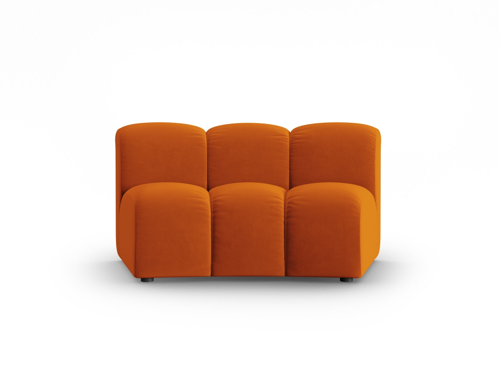 Lupine Velour Modul Armless 1 Sitzer in Terracotta präsentiert im Onlineshop von KAQTU Design AG. Modulares Sofa ist von Micadoni