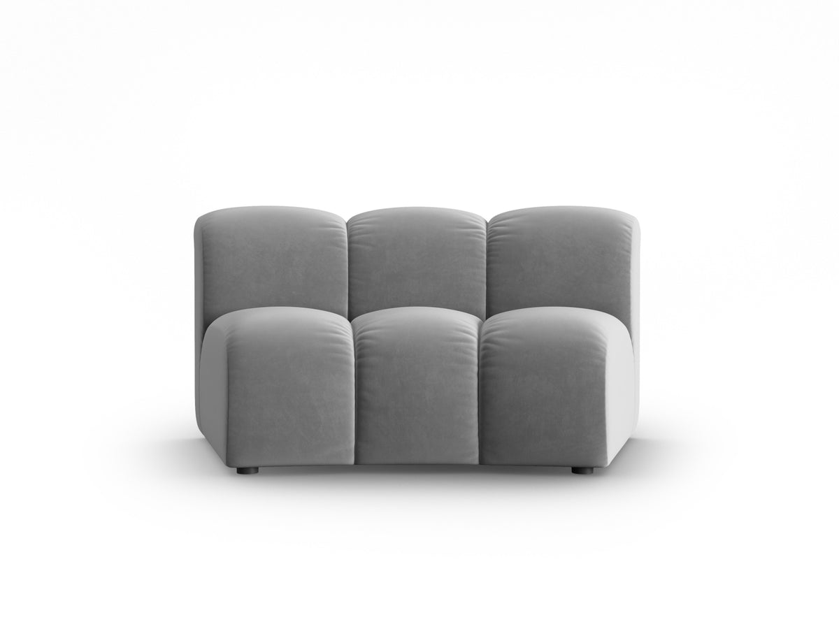 Lupine Velour Modul Armless 1 Sitzer in Grey-Salvador präsentiert im Onlineshop von KAQTU Design AG. Modulares Sofa ist von Micadoni