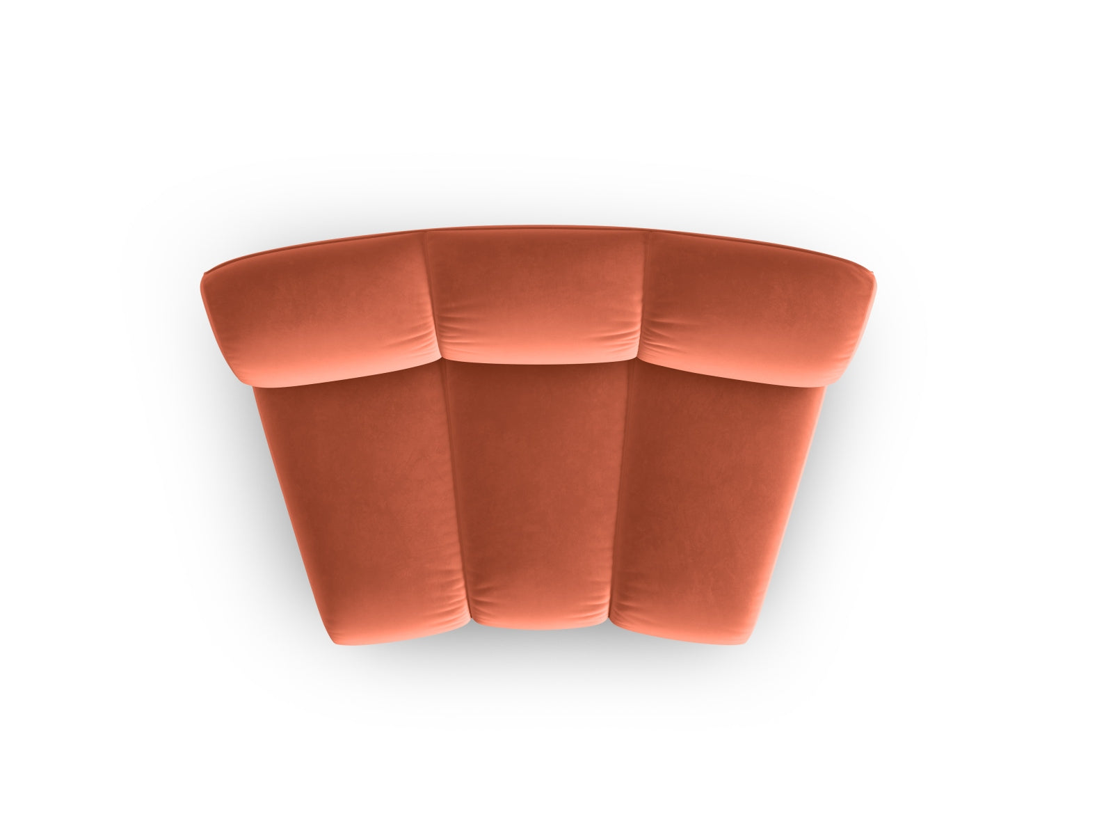 Lupine Velour Modul Armless 1 Sitzer in Coral präsentiert im Onlineshop von KAQTU Design AG. Modulares Sofa ist von Micadoni