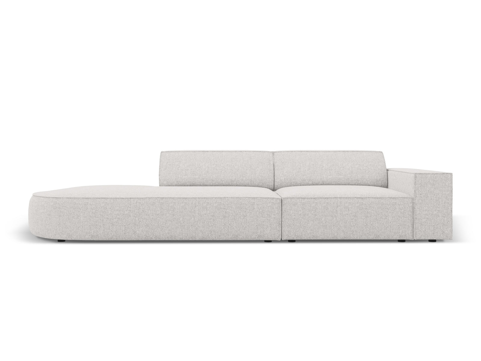 Jodie Modulares Sofa open links 3 Sitzer in Light Grey präsentiert im Onlineshop von KAQTU Design AG. L-Sofa links ist von Micadoni