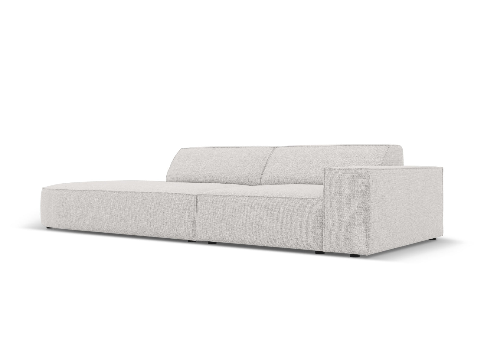 Jodie Modulares Sofa open links 3 Sitzer in Light Grey präsentiert im Onlineshop von KAQTU Design AG. L-Sofa links ist von Micadoni