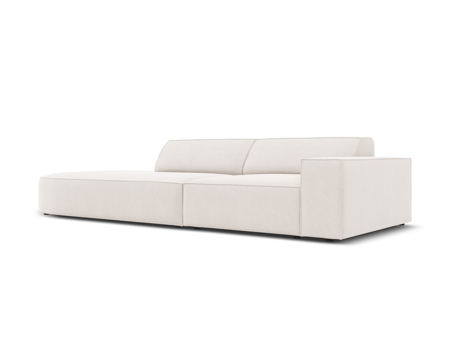 Jodie Modulares Sofa open links 3 Sitzer in Light Beige präsentiert im Onlineshop von KAQTU Design AG. L-Sofa links ist von Micadoni
