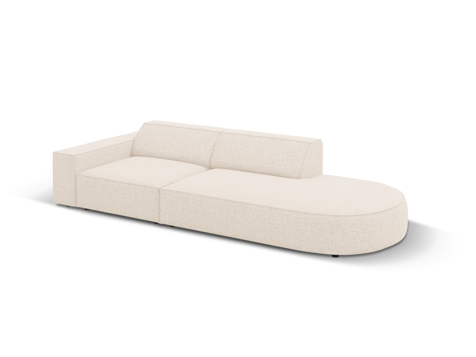 Jodie Modulares Sofa open rechts 3 Sitzer in Light Beige präsentiert im Onlineshop von KAQTU Design AG. L-Sofa rechts ist von Micadoni