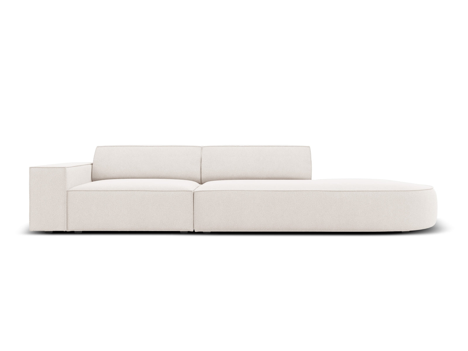 Jodie Modulares Sofa open rechts 3 Sitzer in Light Beige präsentiert im Onlineshop von KAQTU Design AG. L-Sofa rechts ist von Micadoni