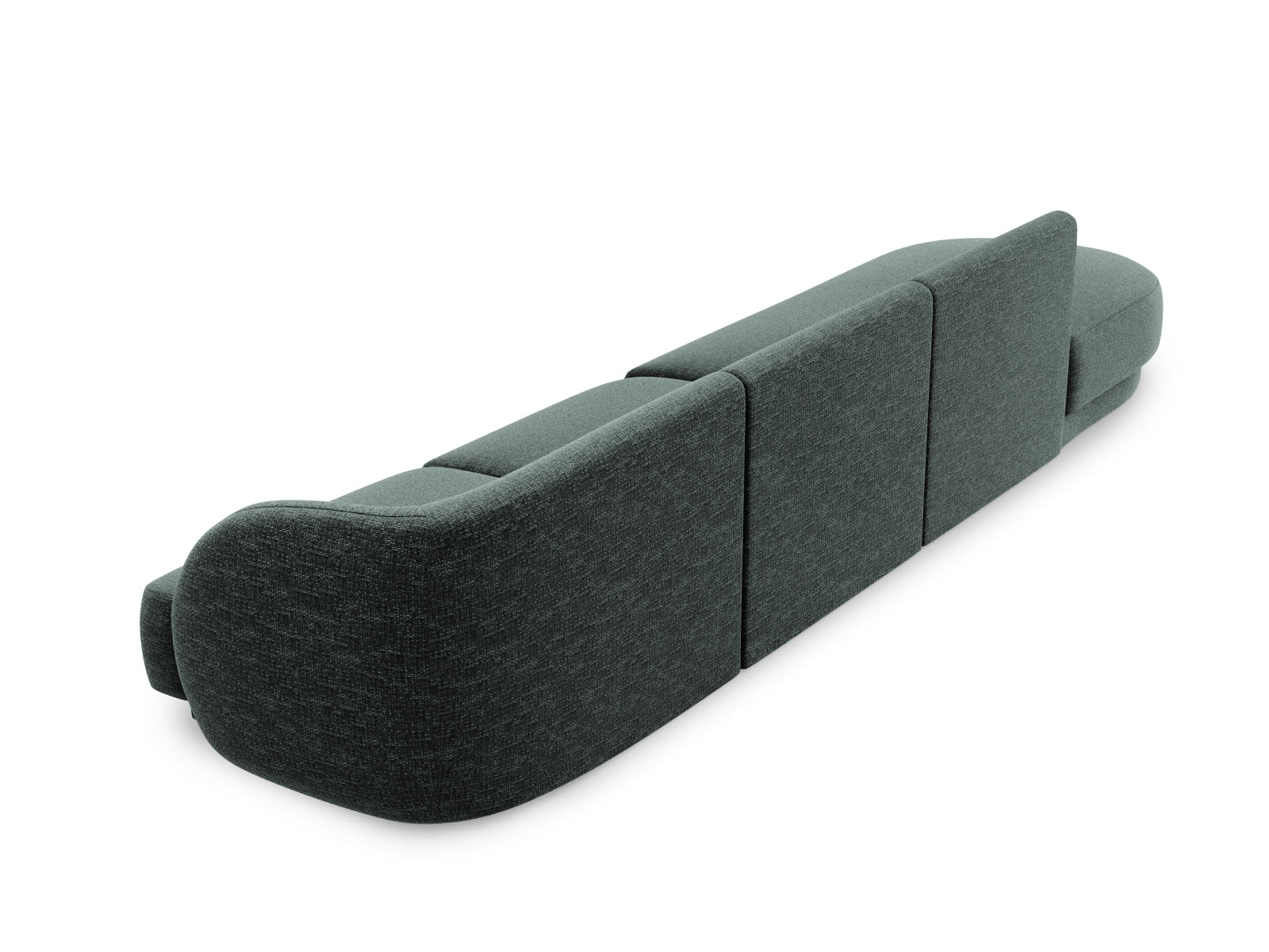 Miley Sofa links 4 Sitzer in Petrol präsentiert im Onlineshop von KAQTU Design AG. L-Sofa links ist von Micadoni