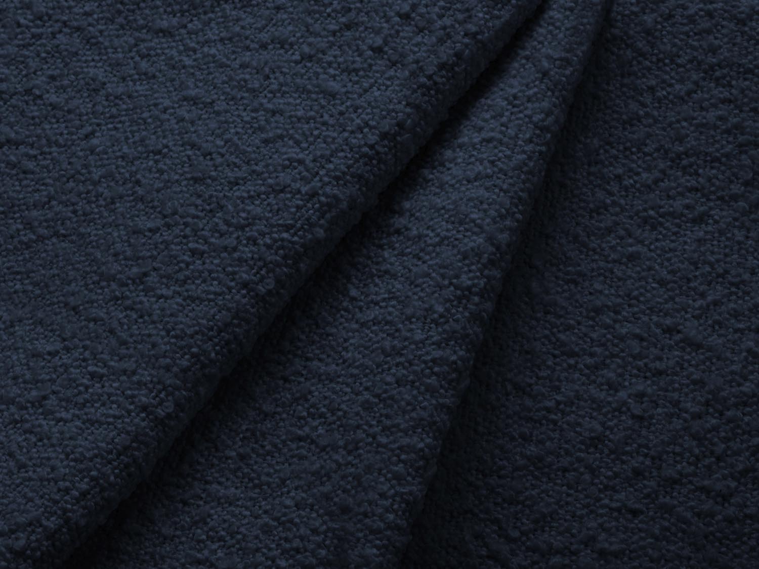 Jodie Boucle Ecksofa rechts mit Schlaffunktion und Stauraumbox 3 Sitzer in Dark Blue präsentiert im Onlineshop von KAQTU Design AG. Ecksofa rechts ist von Micadoni