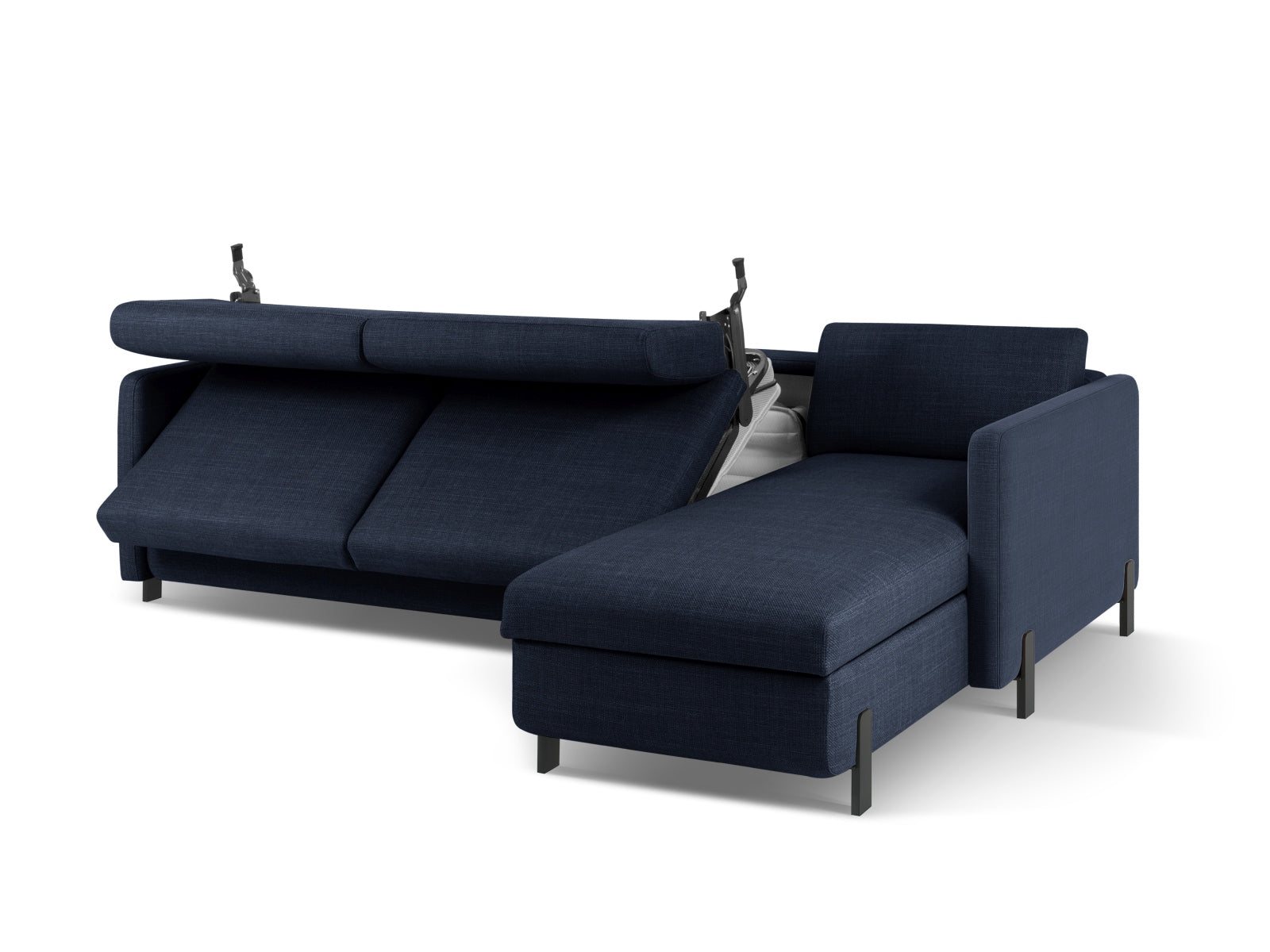 Erleben Sie das stilvolle Gloria Ecksofa rechts von Micadoni – ein 5-Sitzer mit cleverer Schlaffunktion und viel Stauraum für Ihr modernes Zuhause.