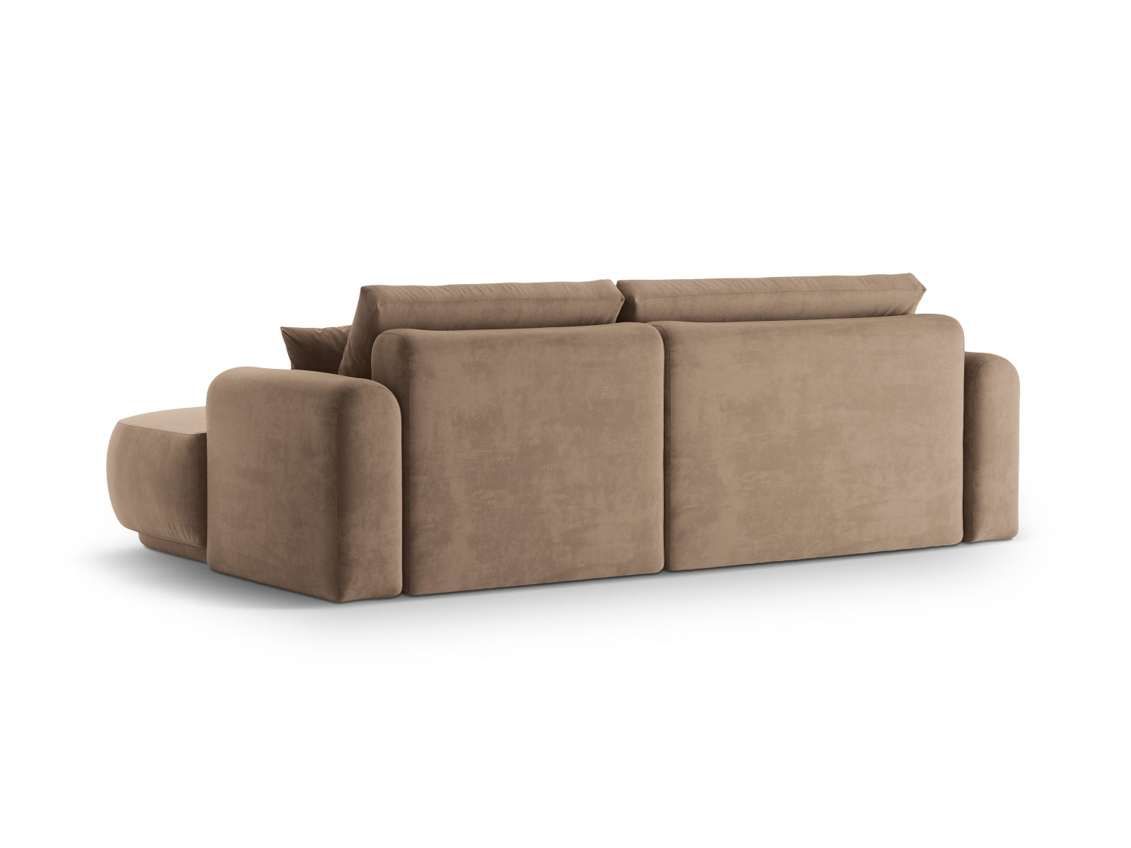 Erleben Sie das stilvolle Ella Velour Ecksofa von Micadoni! Dieses 5-Sitzer Sofa bietet Schlaffunktion und Stauraum für maximalen Komfort.