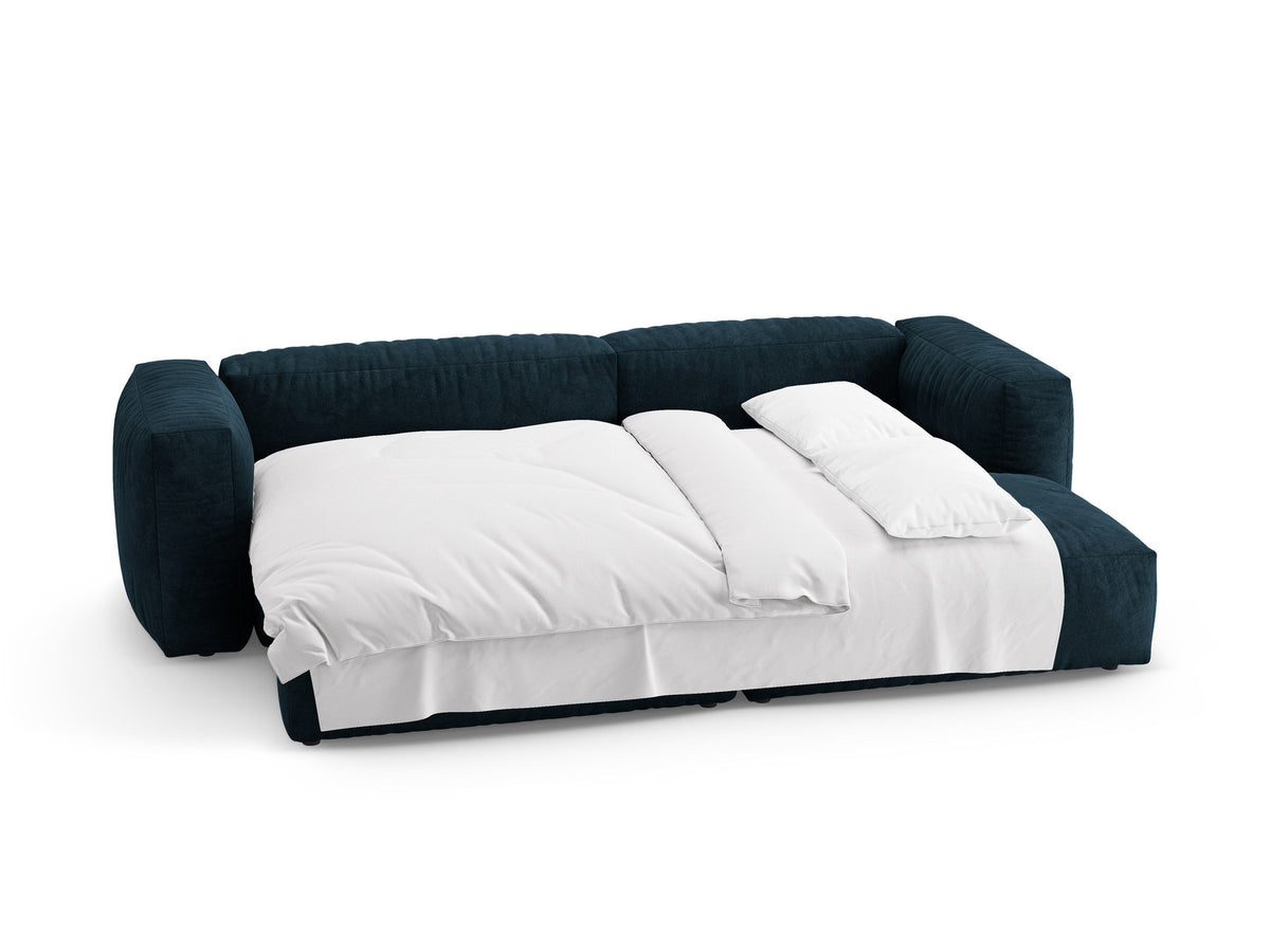 4-Sitzer Ecksofa rechts mit Schlaffunktion Martina in Deep Petrol-Vogue präsentiert im Onlineshop von KAQTU Design AG. Bettsofa rechts ist von Micadoni