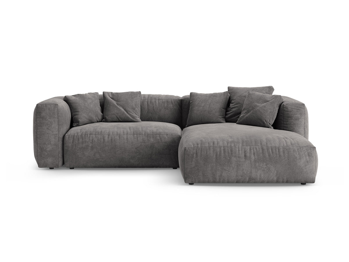 4-Sitzer Ecksofa rechts mit Schlaffunktion Martina in Grey-Vogue präsentiert im Onlineshop von KAQTU Design AG. Bettsofa rechts ist von Micadoni