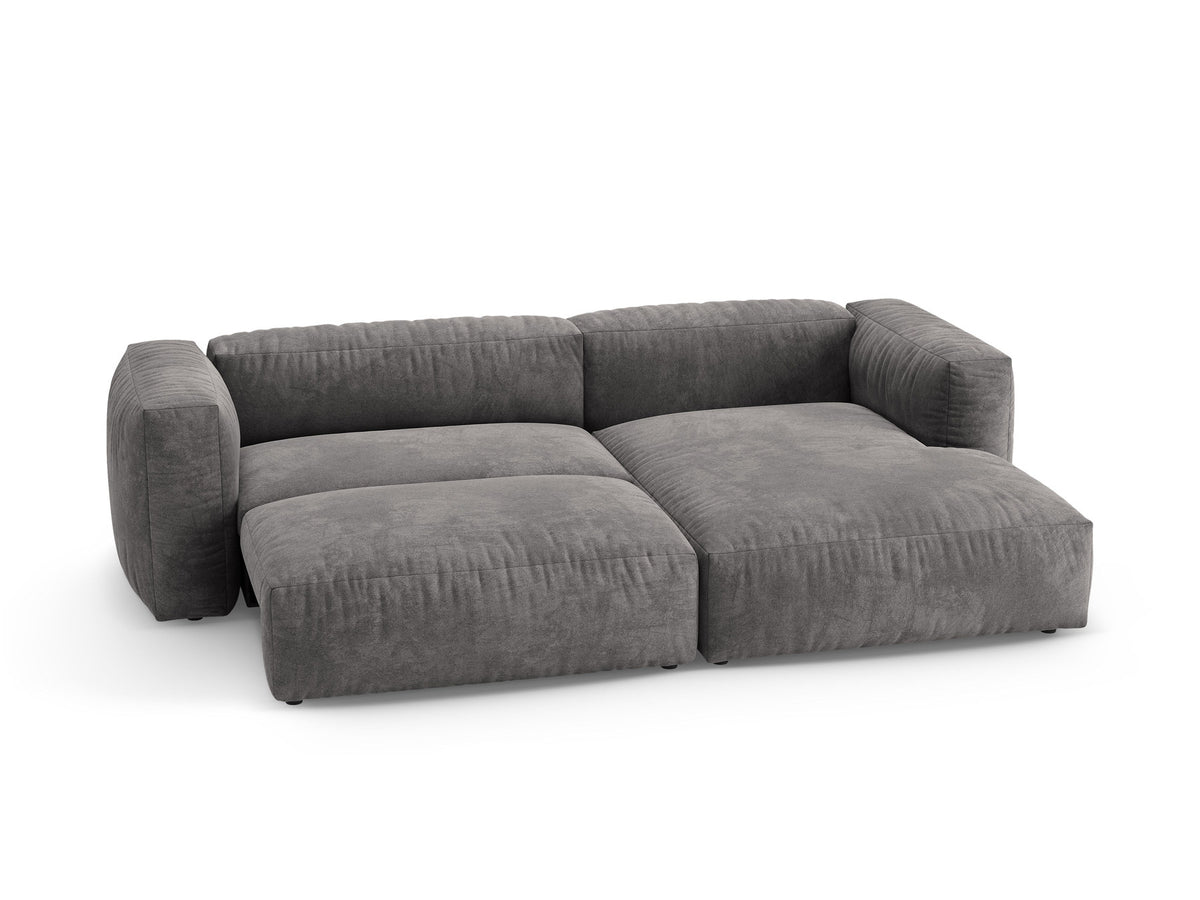 4-Sitzer Ecksofa rechts mit Schlaffunktion Martina in Grey-Vogue präsentiert im Onlineshop von KAQTU Design AG. Bettsofa rechts ist von Micadoni
