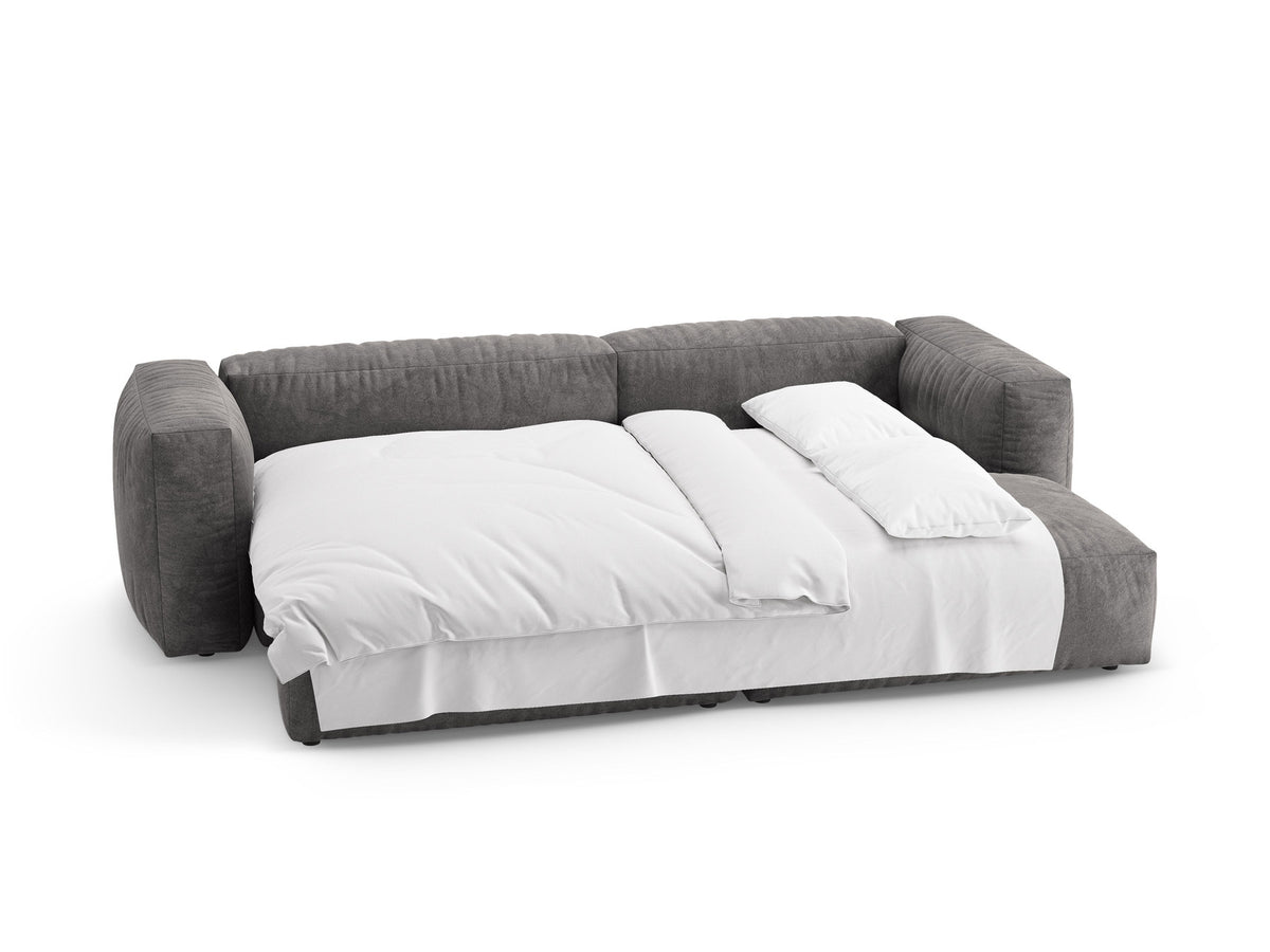 4-Sitzer Ecksofa rechts mit Schlaffunktion Martina in Grey-Vogue präsentiert im Onlineshop von KAQTU Design AG. Bettsofa rechts ist von Micadoni