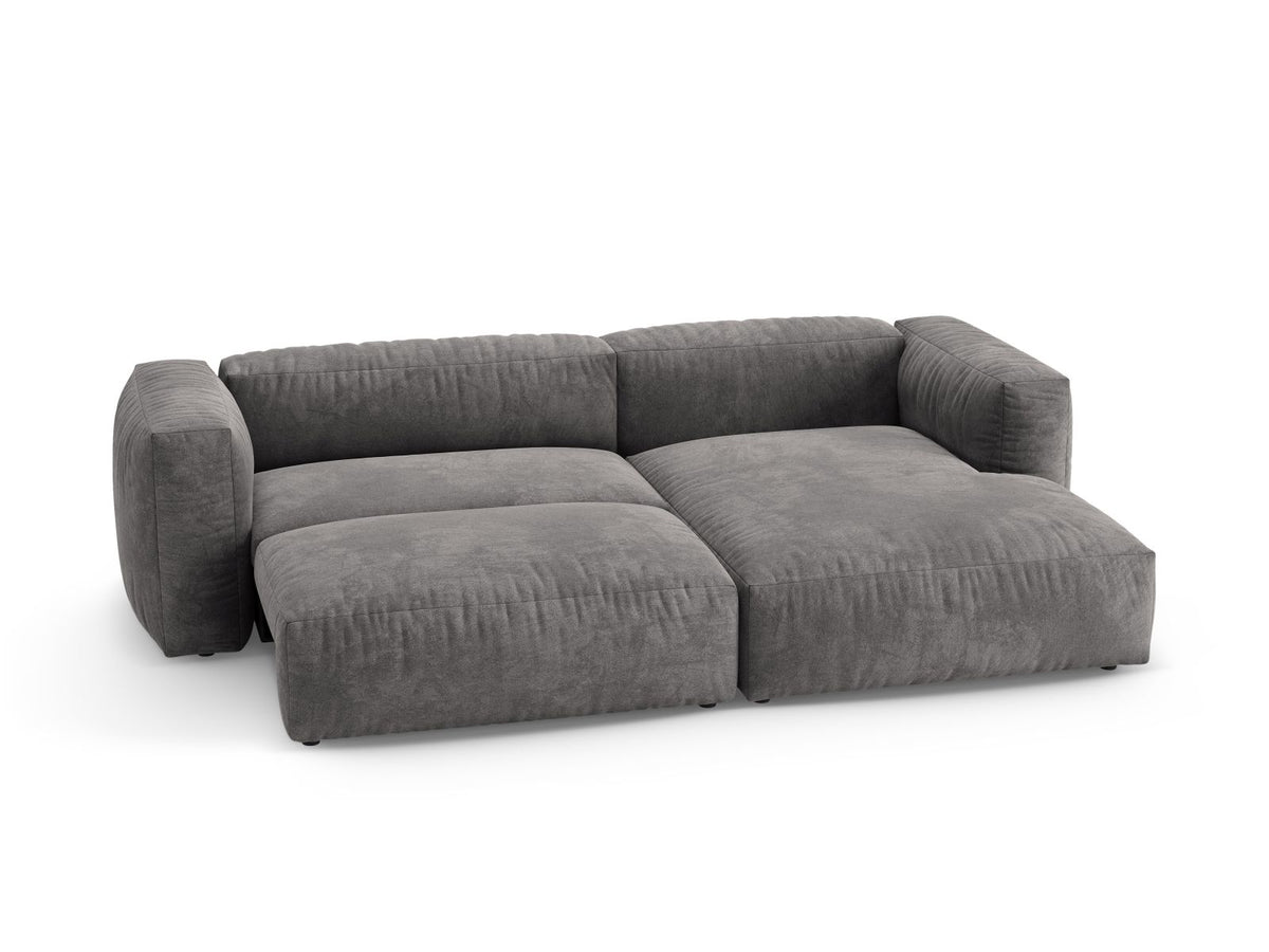 4-Sitzer Ecksofa rechts mit Schlaffunktion Martina in Grey-Vogue präsentiert im Onlineshop von KAQTU Design AG. Bettsofa rechts ist von Micadoni