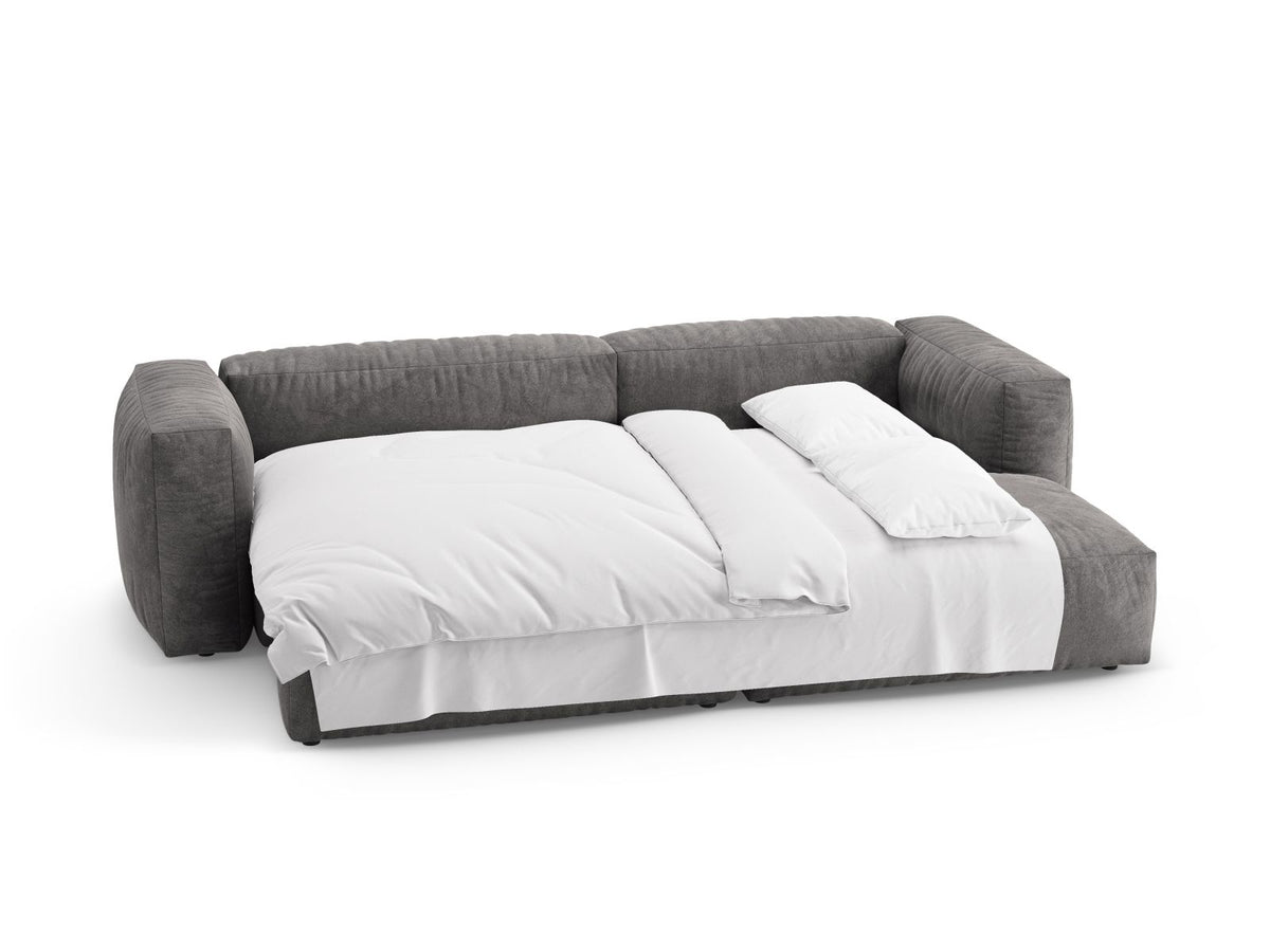 4-Sitzer Ecksofa rechts mit Schlaffunktion Martina in Grey-Vogue präsentiert im Onlineshop von KAQTU Design AG. Bettsofa rechts ist von Micadoni