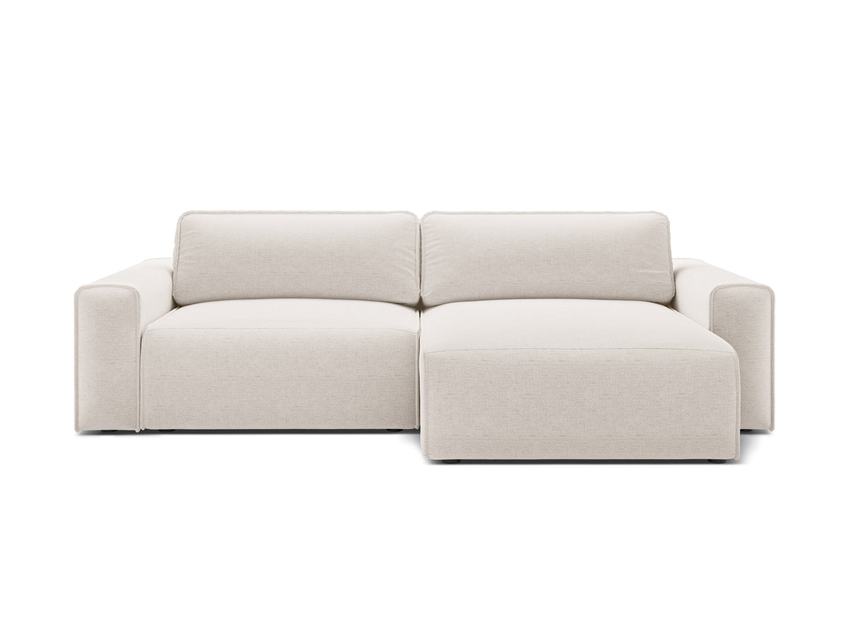3-Sitzer Ecksofa rechts mit Schlaffunktion und Stauraum Victor in Light Beige-Moly präsentiert im Onlineshop von KAQTU Design AG. Bettsofa rechts ist von Micadoni
