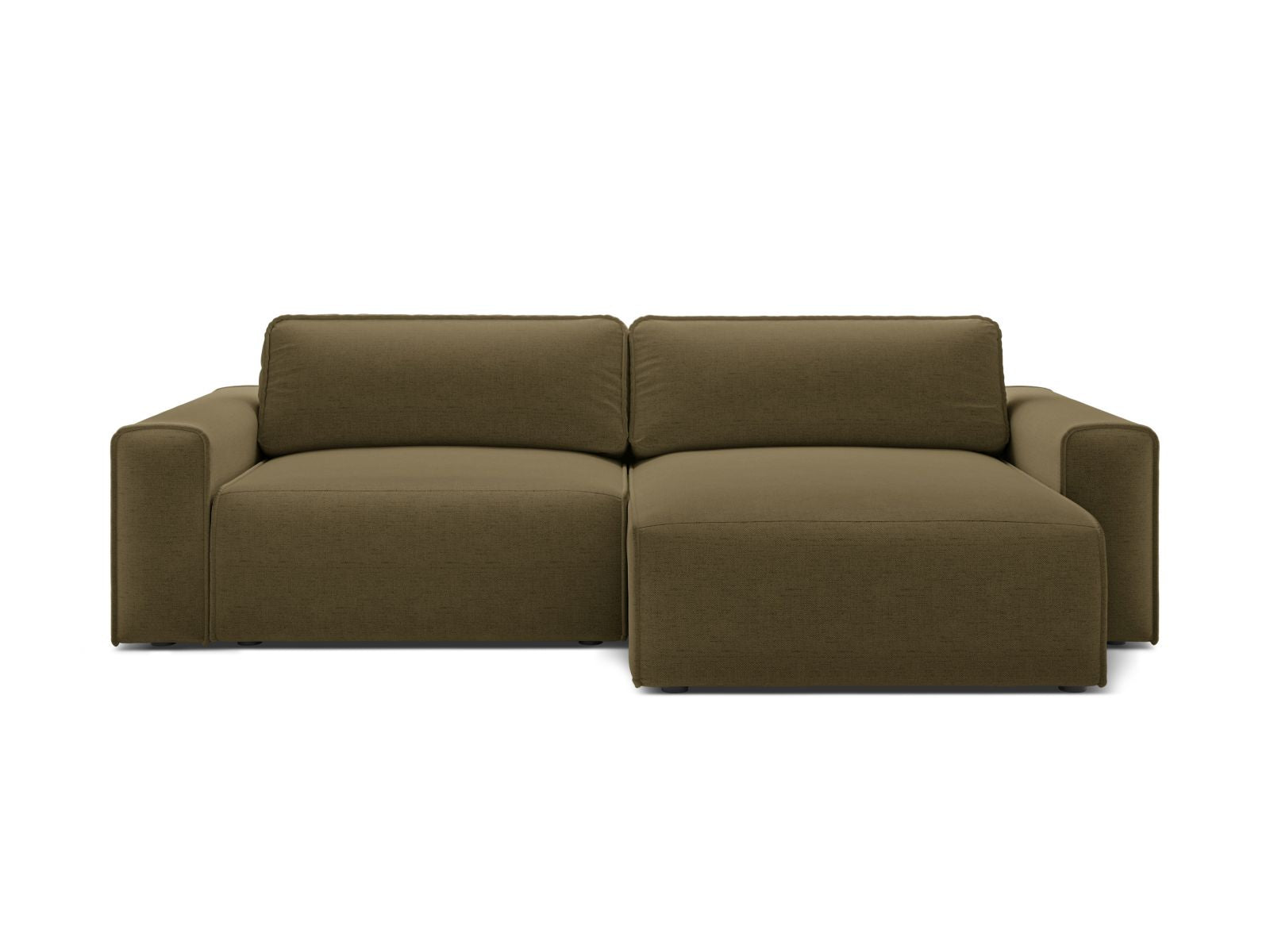 3-Sitzer Ecksofa rechts mit Schlaffunktion und Stauraum Victor in Green-Moly präsentiert im Onlineshop von KAQTU Design AG. Bettsofa rechts ist von Micadoni