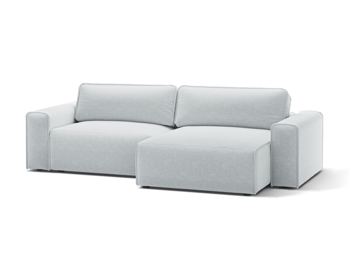 3-Sitzer Ecksofa rechts mit Schlaffunktion und Stauraum Victor in Light Grey-Moly präsentiert im Onlineshop von KAQTU Design AG. Bettsofa rechts ist von Micadoni