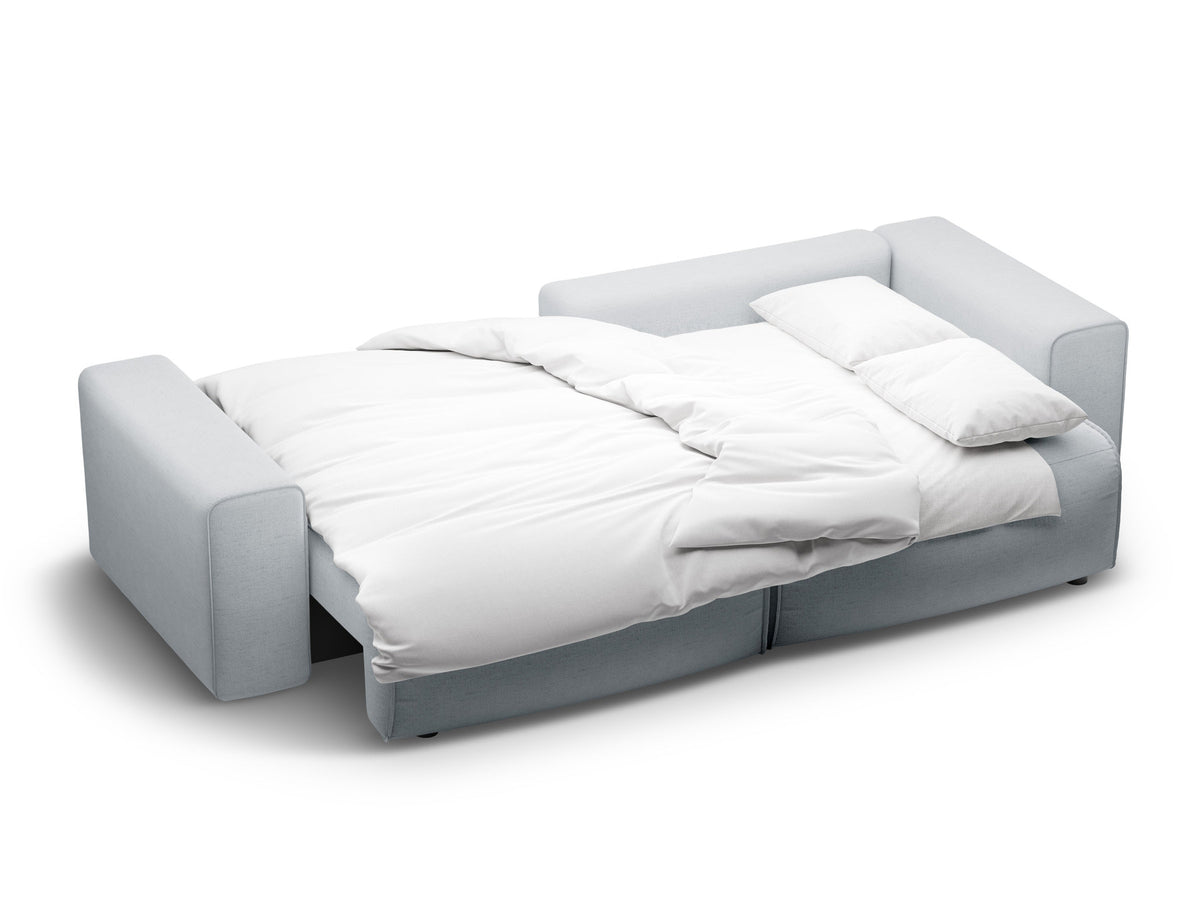 3-Sitzer Ecksofa rechts mit Schlaffunktion und Stauraum Victor in Light Grey-Moly präsentiert im Onlineshop von KAQTU Design AG. Bettsofa rechts ist von Micadoni