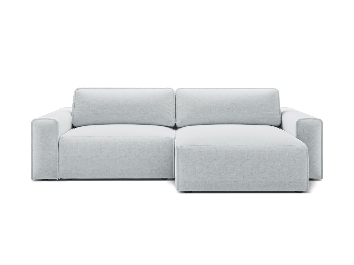 3-Sitzer Ecksofa rechts mit Schlaffunktion und Stauraum Victor in Light Grey-Moly präsentiert im Onlineshop von KAQTU Design AG. Bettsofa rechts ist von Micadoni