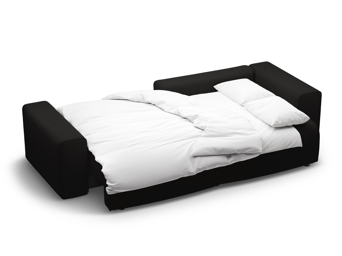 3-Sitzer Ecksofa rechts mit Schlaffunktion und Stauraum Victor in Black-Moly präsentiert im Onlineshop von KAQTU Design AG. Bettsofa rechts ist von Micadoni