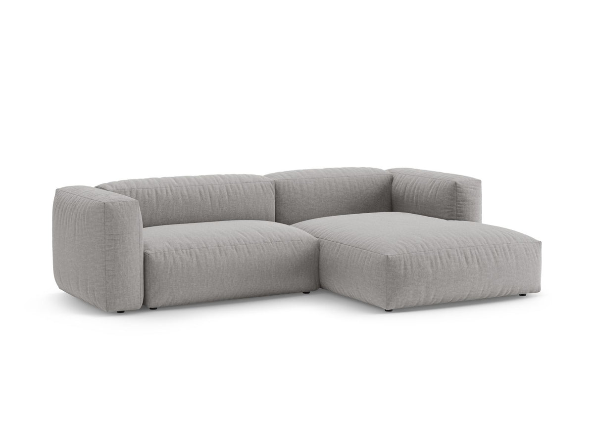 4-Sitzer Ecksofa rechts mit Schlaffunktion Martina in Light Grey-Boston präsentiert im Onlineshop von KAQTU Design AG. Bettsofa rechts ist von Micadoni