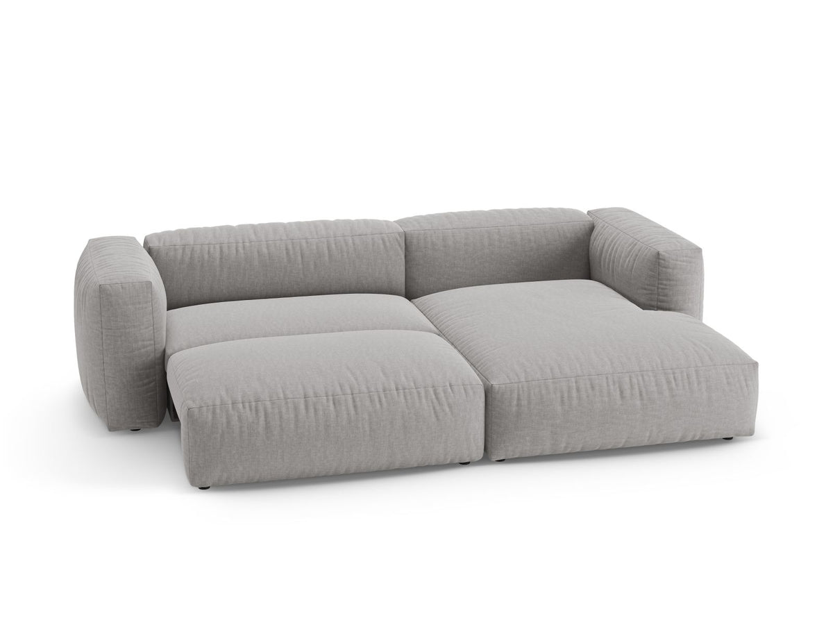 4-Sitzer Ecksofa rechts mit Schlaffunktion Martina in Light Grey-Boston präsentiert im Onlineshop von KAQTU Design AG. Bettsofa rechts ist von Micadoni