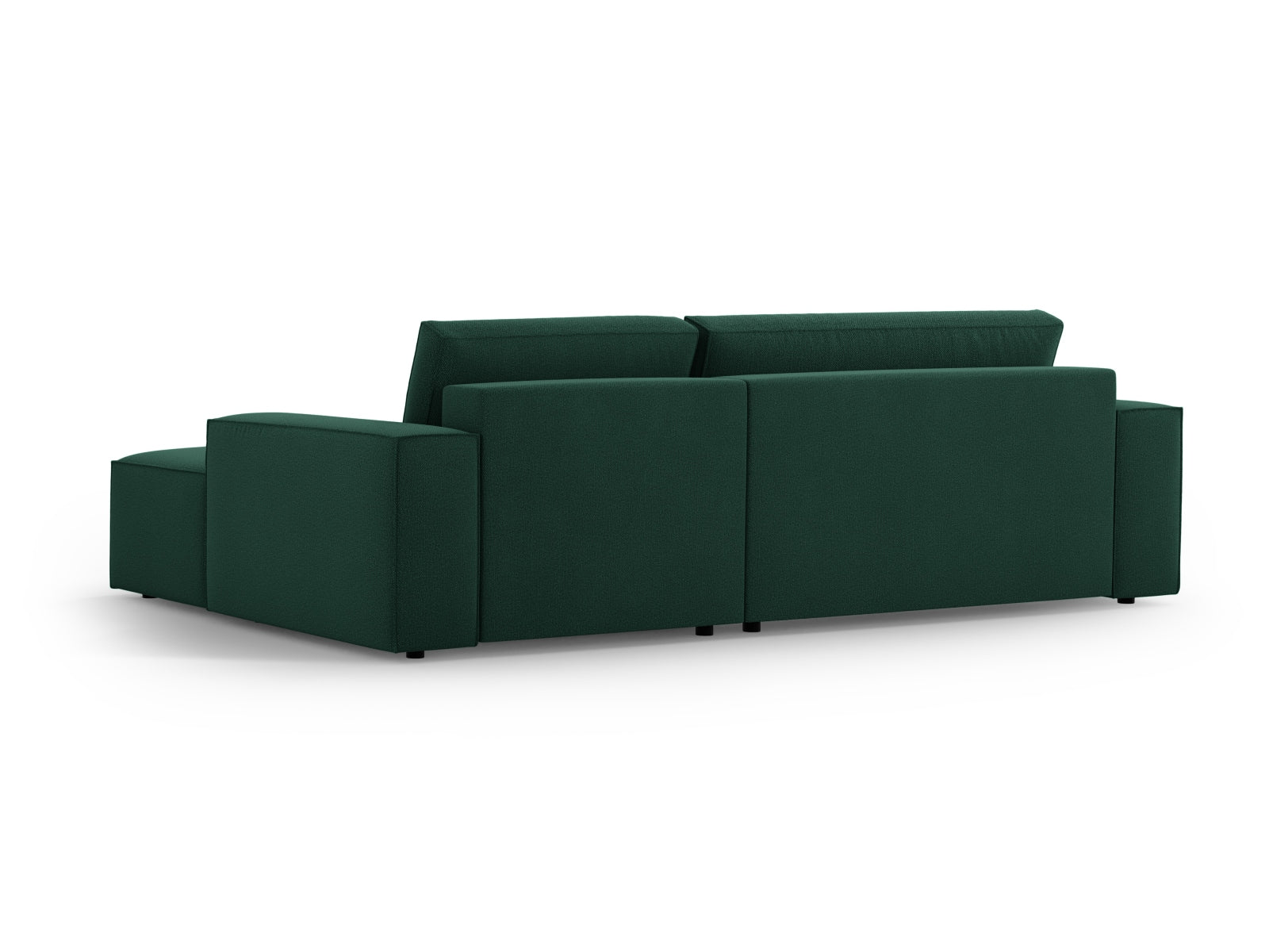 Das Jodie Ecksofa rechts von Micadoni bietet stilvollen Komfort mit Schlaffunktion und Stauraum. Perfekt für kleine Räume und entspannte Abende!
