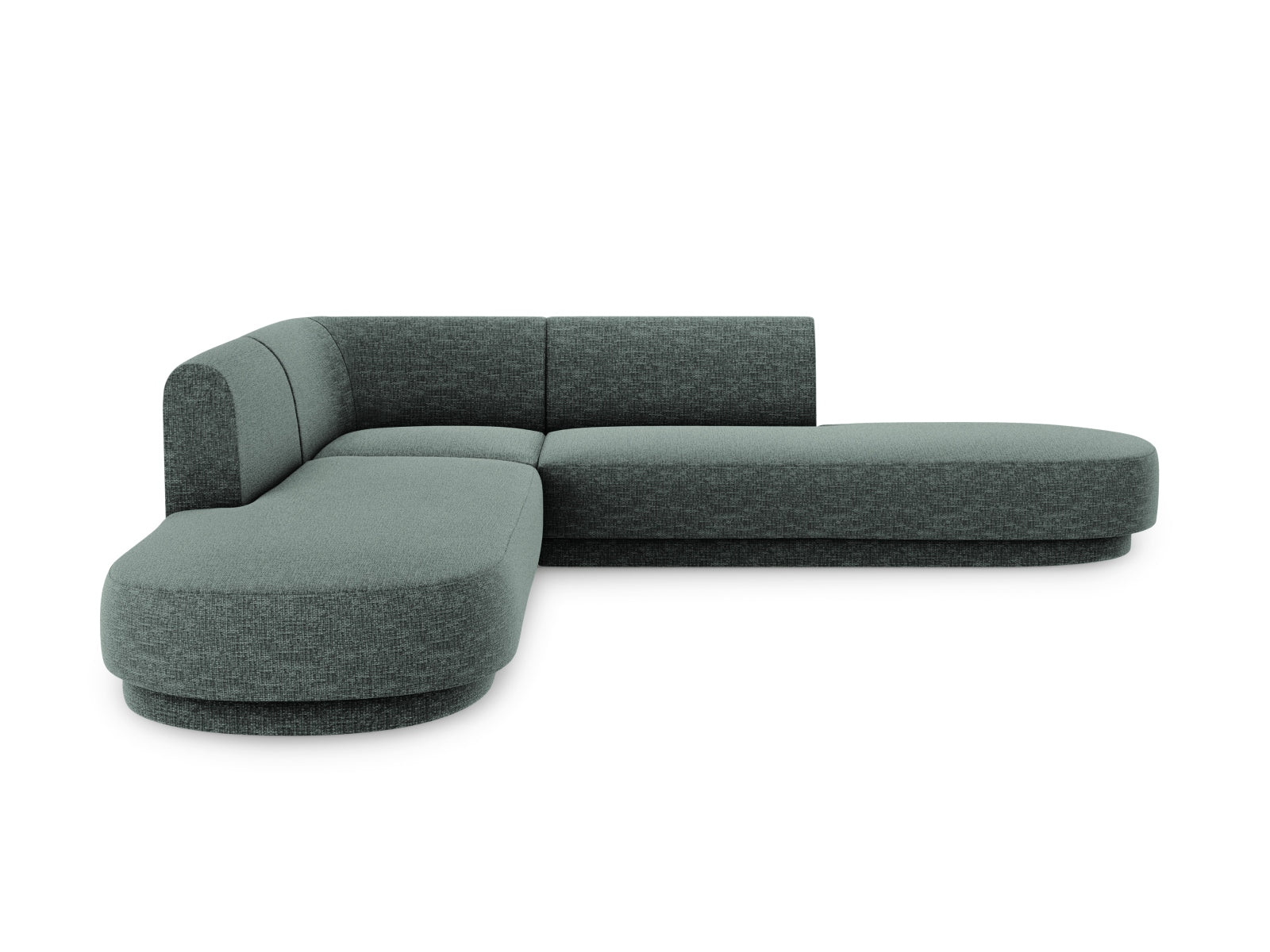 Miley Symmetrical Ecksofa 5 Sitzer in Petrol präsentiert im Onlineshop von KAQTU Design AG. Ecksofa ist von Micadoni