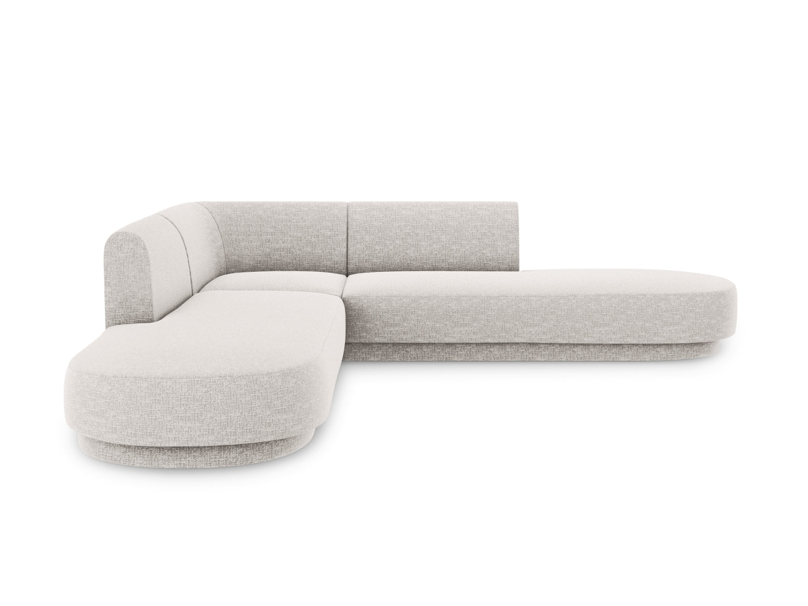 Miley Symmetrical Ecksofa 5 Sitzer in Silver präsentiert im Onlineshop von KAQTU Design AG. Ecksofa ist von Micadoni