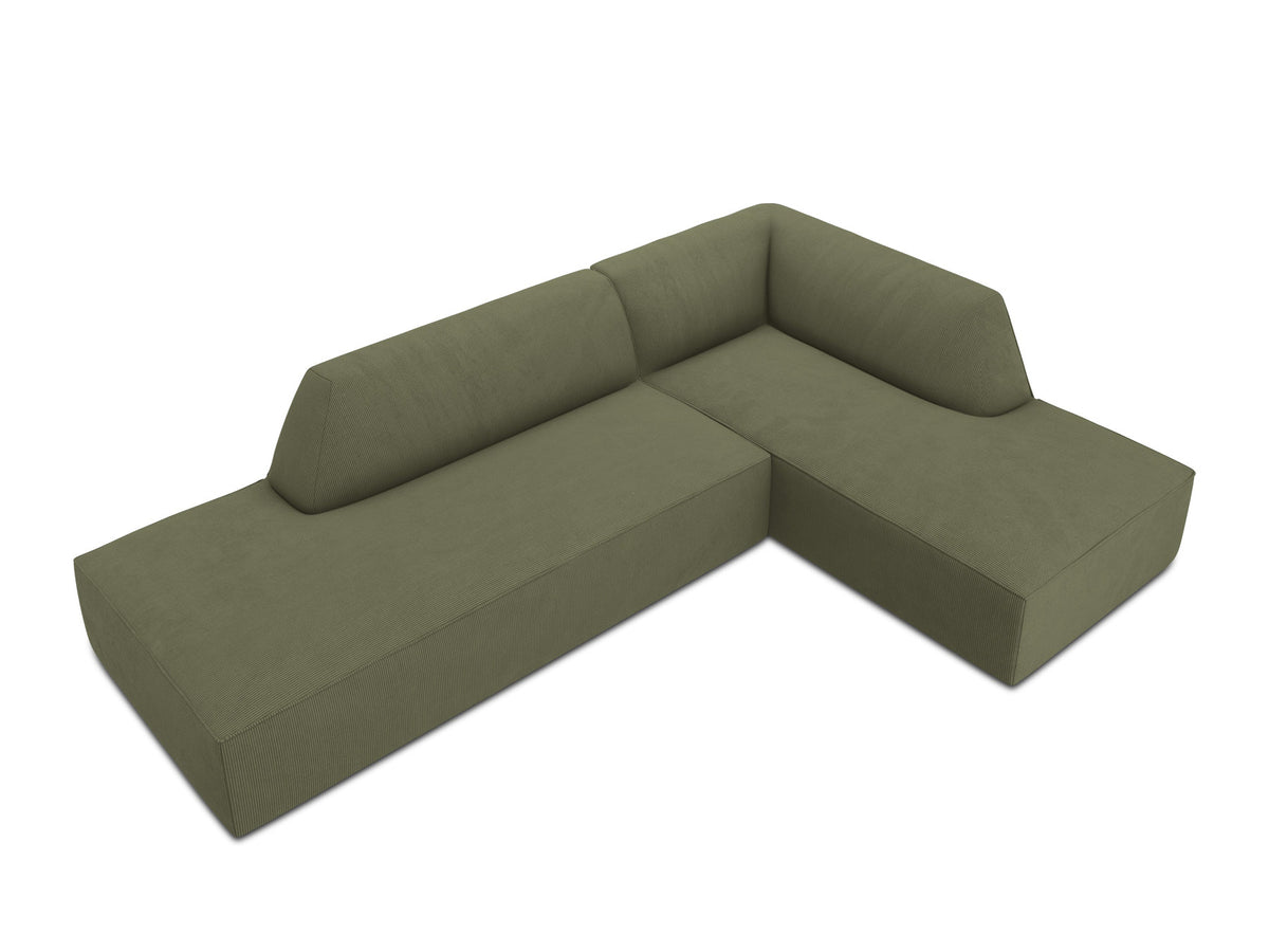 Ruby Modulares Ecksofa Open end rechts 4 Sitzer in Green-Scala präsentiert im Onlineshop von KAQTU Design AG. L-Sofa rechts ist von Micadoni
