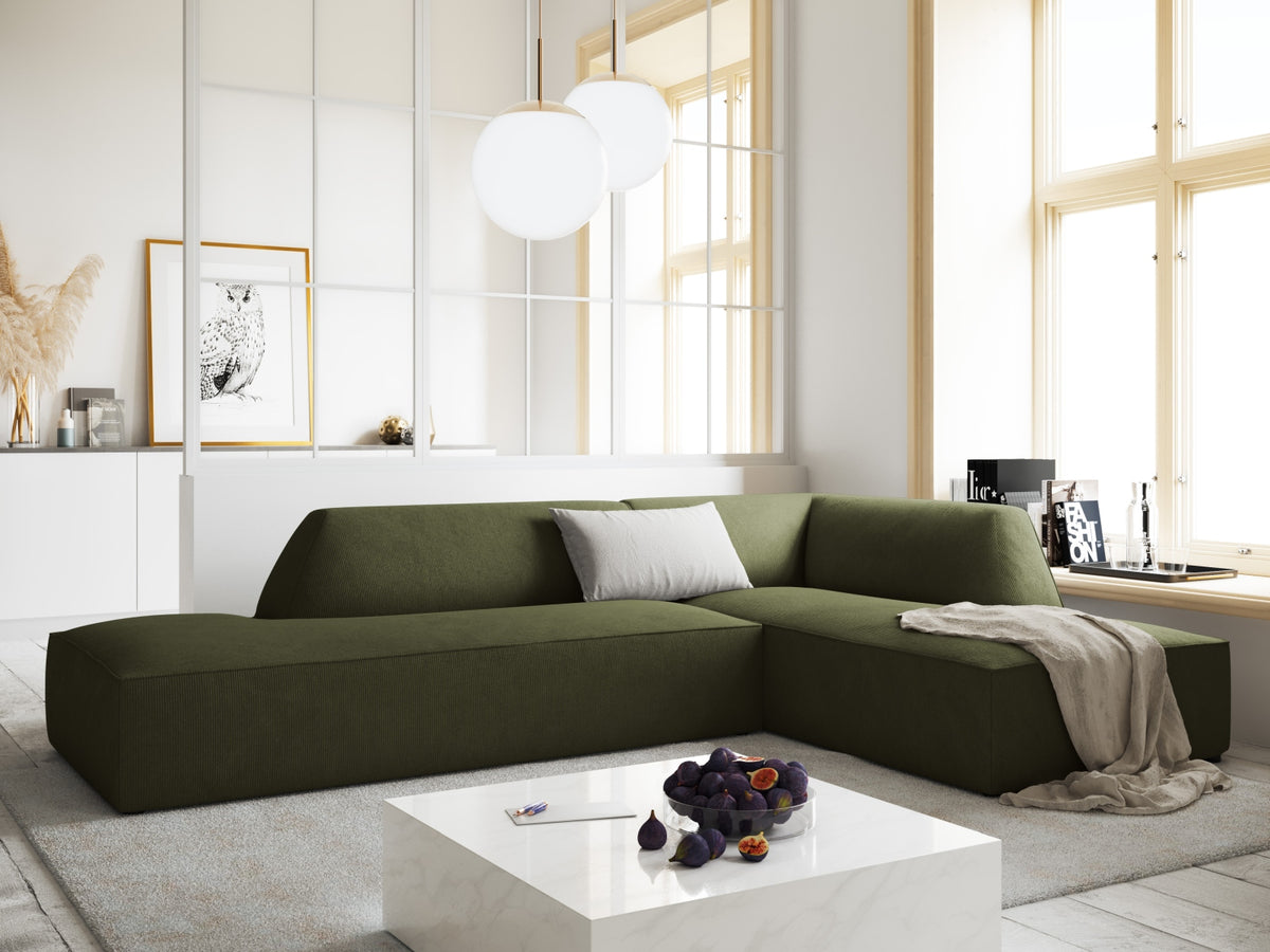 Ruby Modulares Ecksofa Open end rechts 4 Sitzer in Green-Scala präsentiert im Onlineshop von KAQTU Design AG. L-Sofa rechts ist von Micadoni