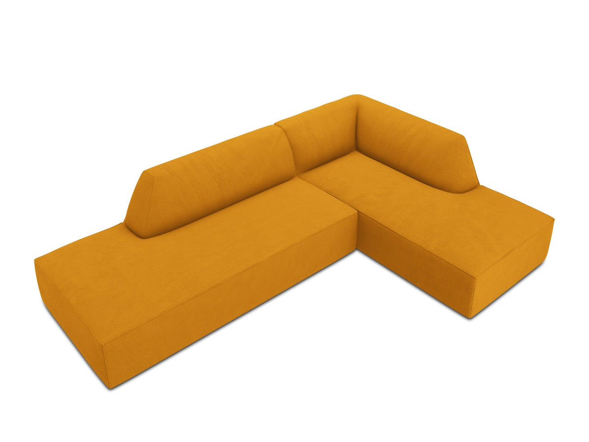 Ruby Modulares Ecksofa Open end rechts 4 Sitzer in Yellow-Scala präsentiert im Onlineshop von KAQTU Design AG. L-Sofa rechts ist von Micadoni