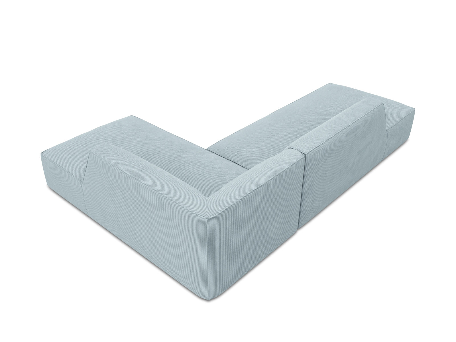 Ruby Modulares Ecksofa rechts 4 Sitzer in Light Blue präsentiert im Onlineshop von KAQTU Design AG. Ecksofa rechts ist von Micadoni