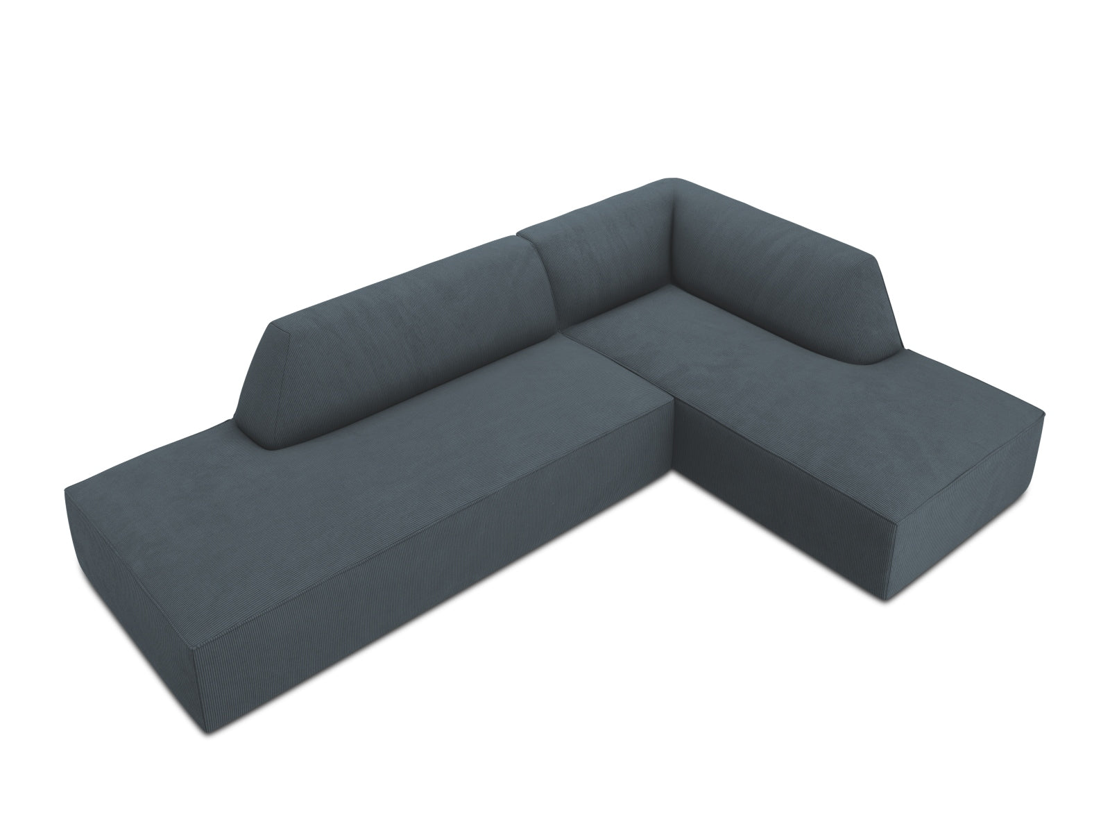 Ruby Modulares Ecksofa rechts 4 Sitzer in Blue präsentiert im Onlineshop von KAQTU Design AG. Ecksofa rechts ist von Micadoni